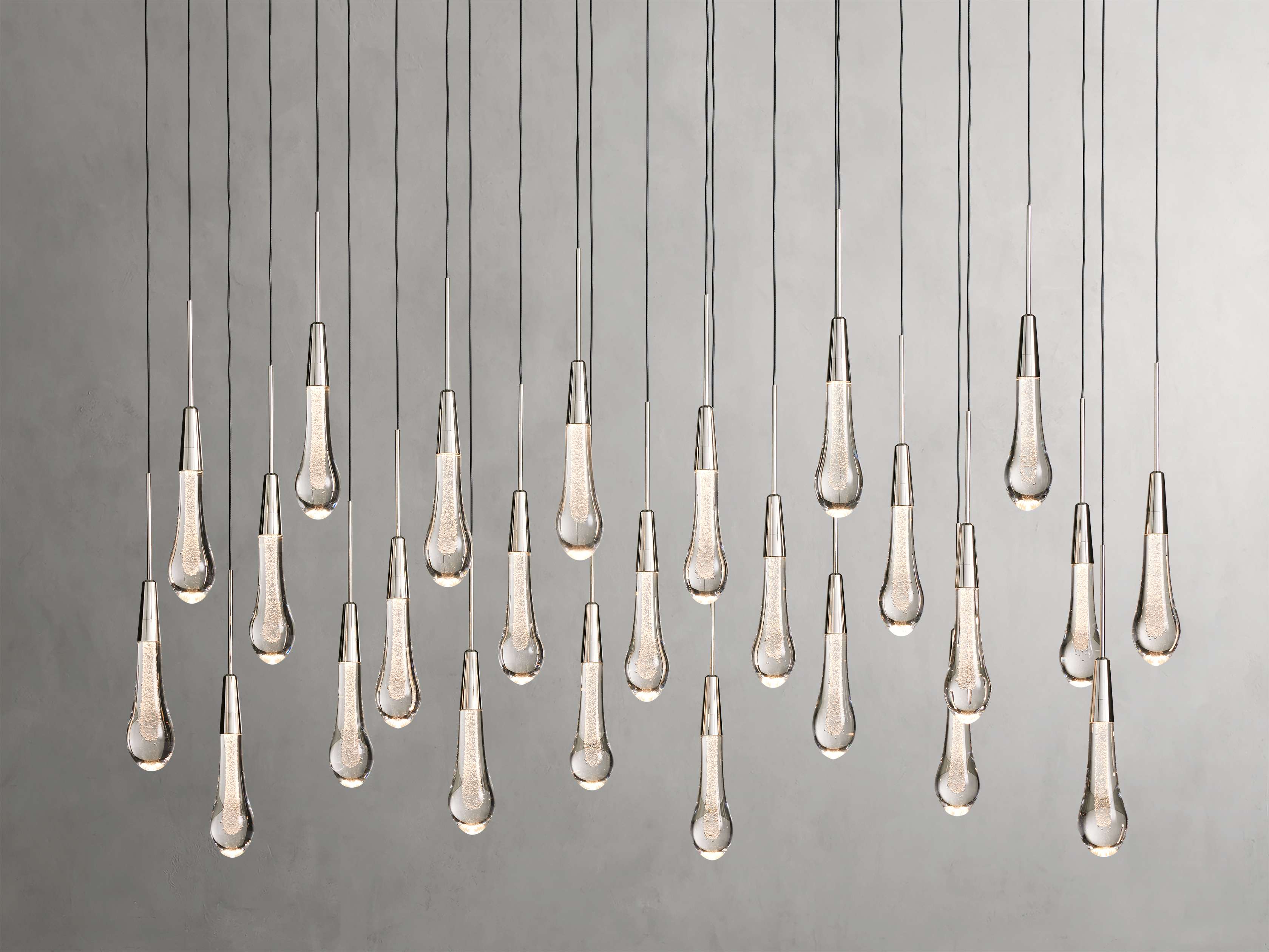 Solitaire Linear Chandelier 37"/ 50"/ 70"/ 87"/ 120"
