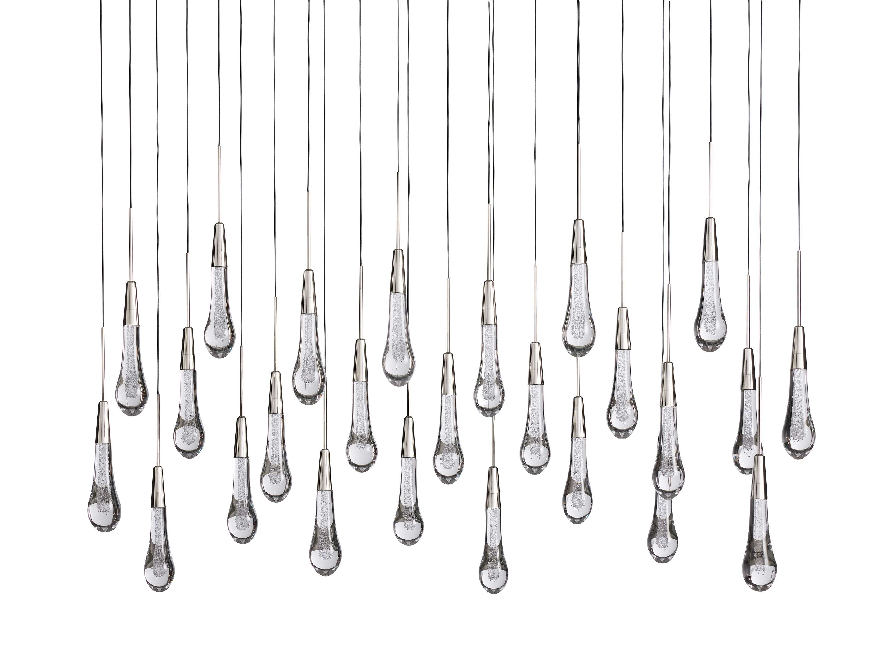 Solitaire Linear Chandelier 37"/ 50"/ 70"/ 87"/ 120"