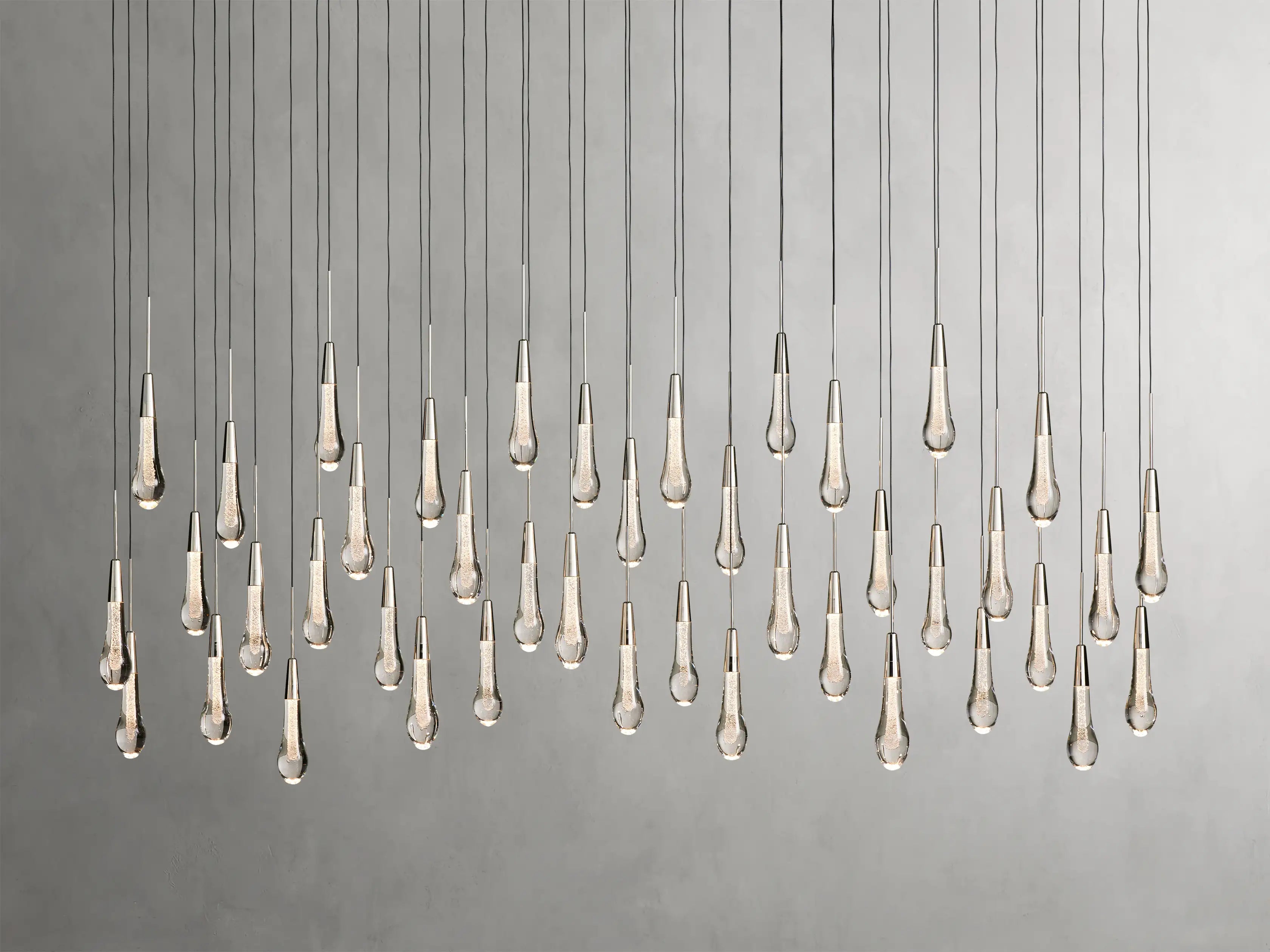 Solitaire Linear Chandelier 37"/ 50"/ 70"/ 87"/ 120"