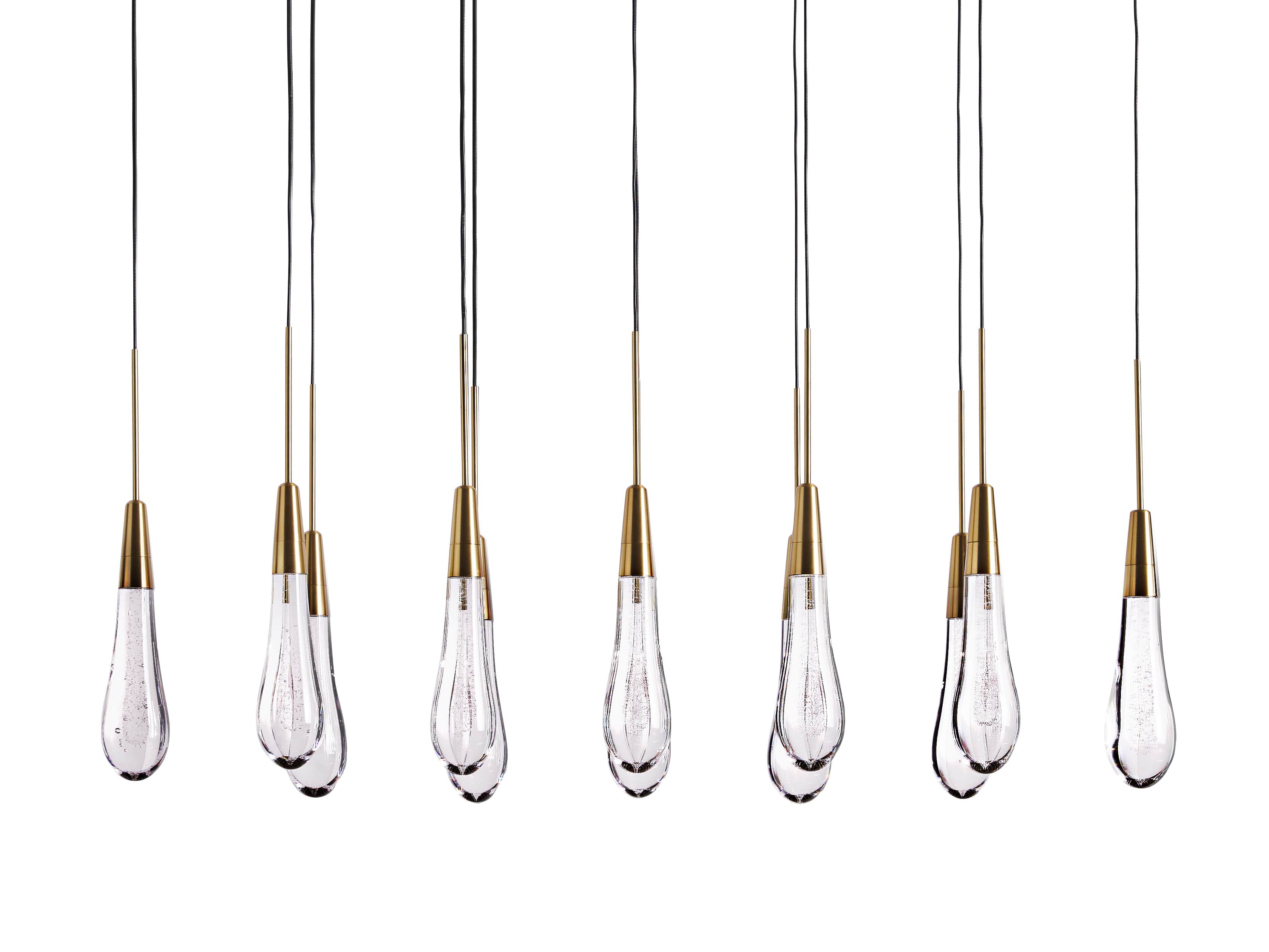 Solitaire Linear Chandelier 37"/ 50"/ 70"/ 87"/ 120"