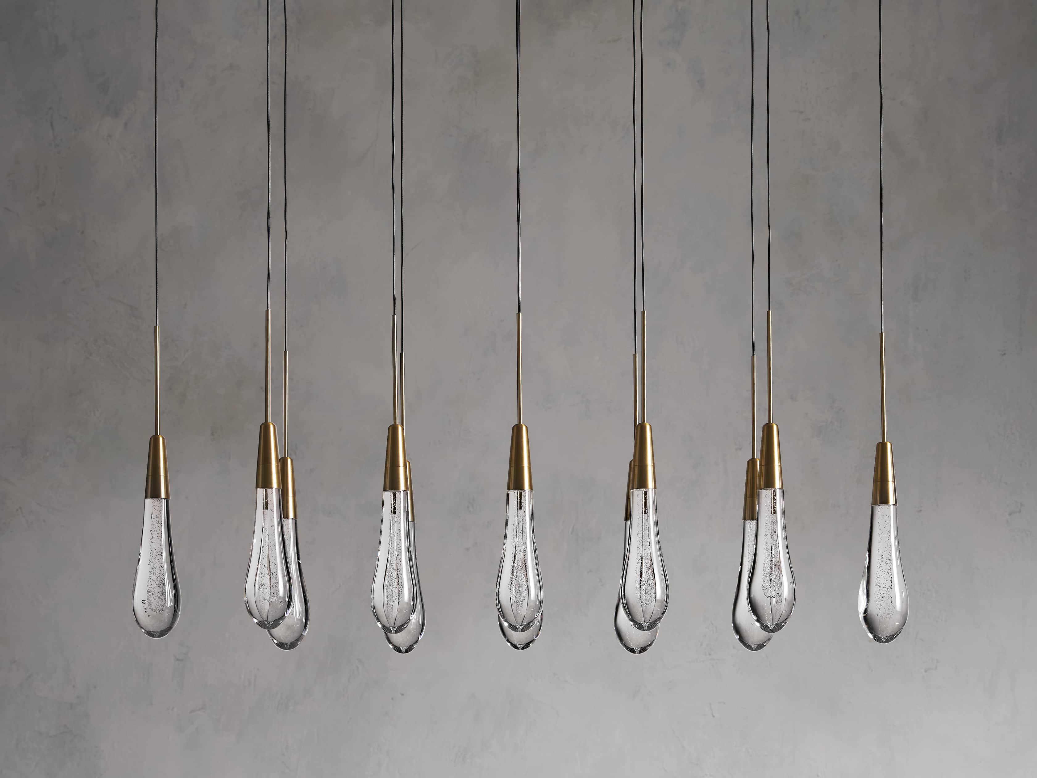 Solitaire Linear Chandelier 37"/ 50"/ 70"/ 87"/ 120"