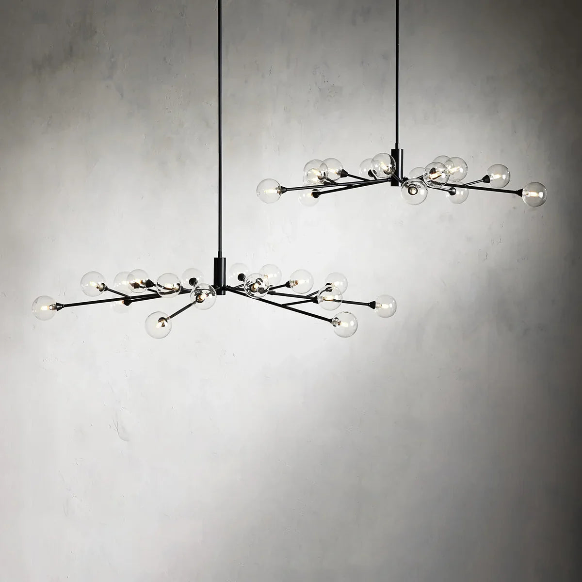 Moder Apollo Glass Ball Round Chandelier - 36¡å, All Products, Chandelier, Glass, Moder Apollo Series- Chandelier1-Luxehomezone