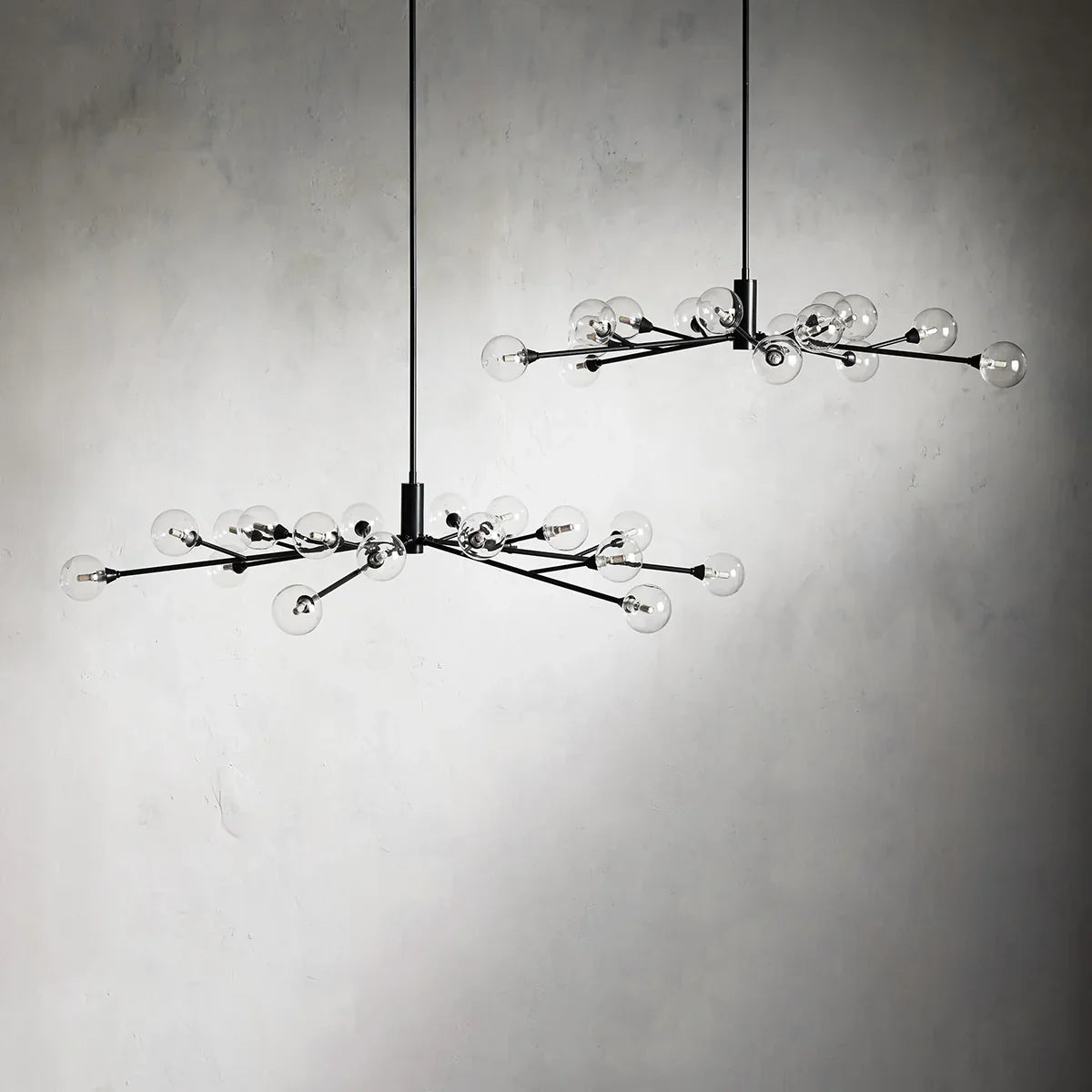 Moder Apollo Glass Ball Round Chandelier - 36¡å, All Products, Chandelier, Glass, Moder Apollo Series- Chandelier1-Luxehomezone
