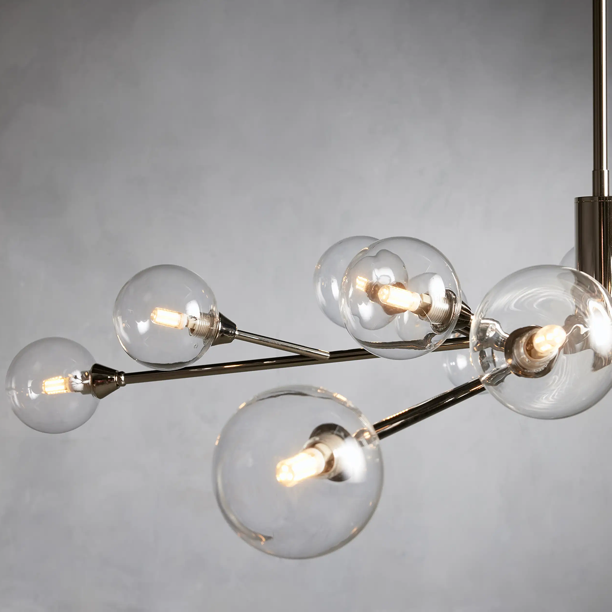 Moder Apollo Glass Ball Round Chandelier - 36¡å, All Products, Chandelier, Glass, Moder Apollo Series- Chandelier1-Luxehomezone