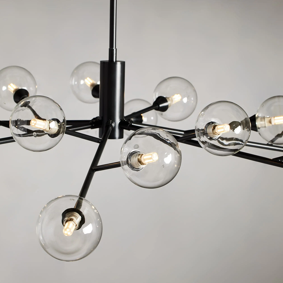 Moder Apollo Glass Ball Round Chandelier - 36¡å, All Products, Chandelier, Glass, Moder Apollo Series- Chandelier1-Luxehomezone