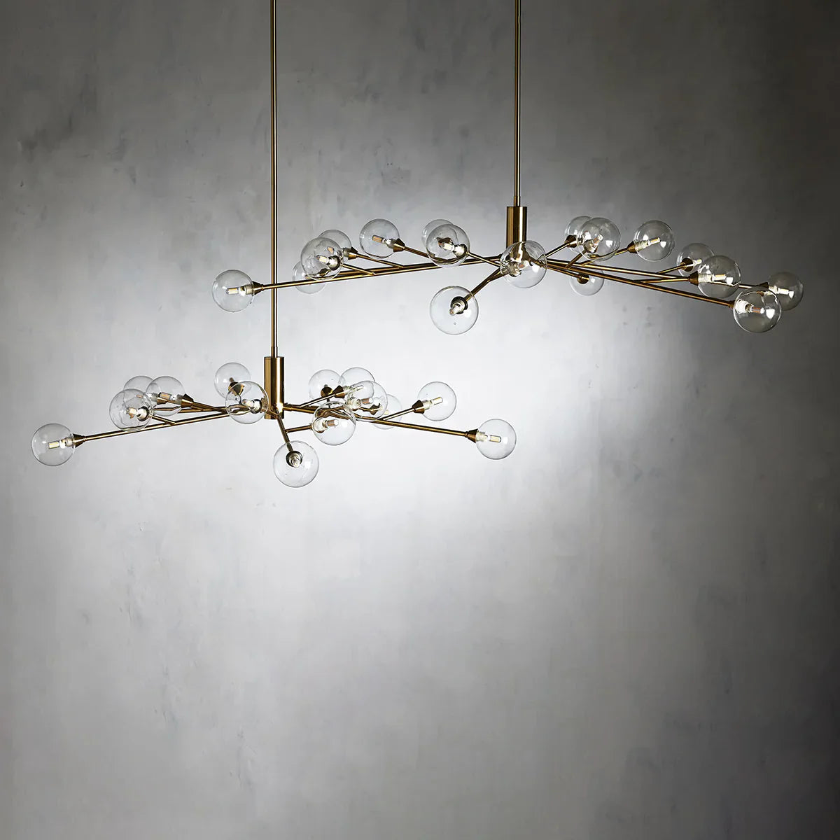 Moder Apollo Glass Ball Round Chandelier - 36¡å, All Products, Chandelier, Glass, Moder Apollo Series- Chandelier1-Luxehomezone