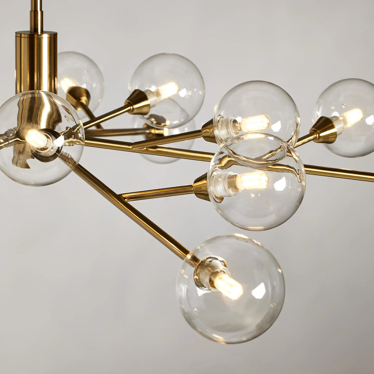 Moder Apollo Glass Ball Round Chandelier - 36¡å, All Products, Chandelier, Glass, Moder Apollo Series- Chandelier1-Luxehomezone