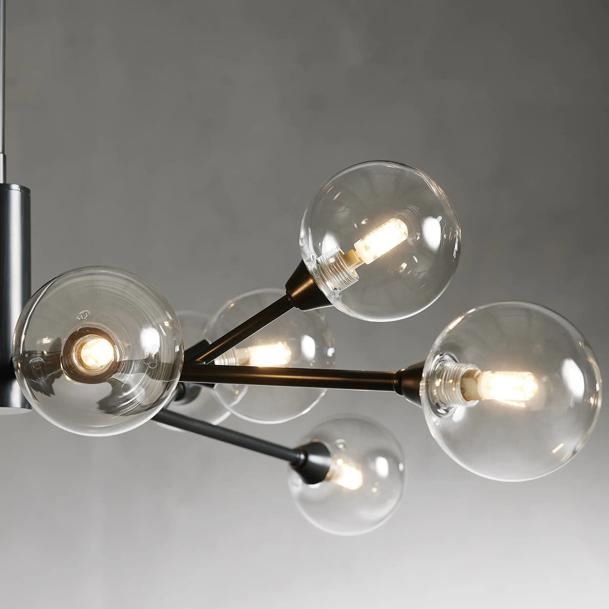 Moder Apollo Glass Ball Round Chandelier - 36¡å, All Products, Chandelier, Glass, Moder Apollo Series- Chandelier1-Luxehomezone