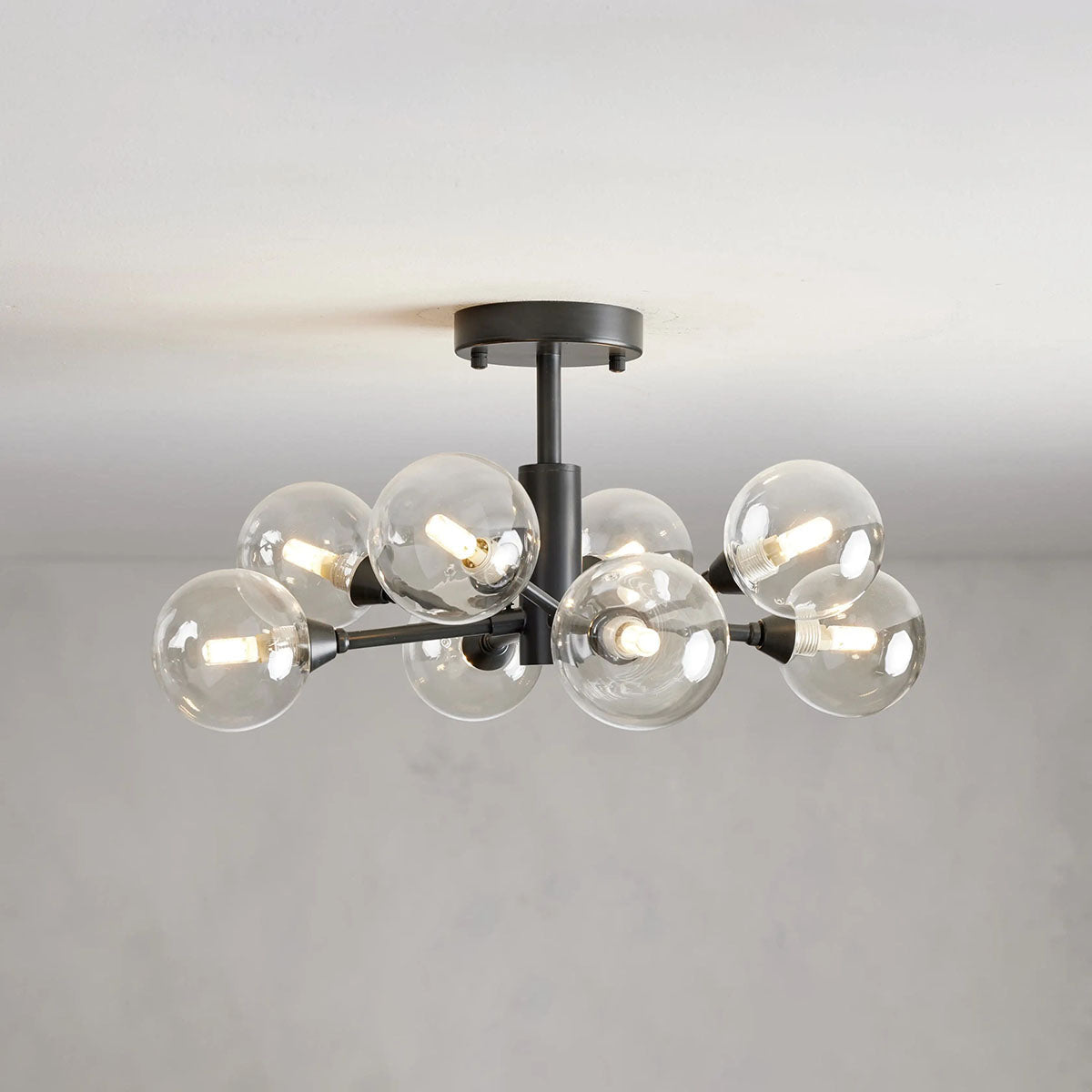 Moder Apollo Glass Ball Flushmount - All Products, Best Sellers, Flushmounts, Glass, Ins Review, Moder Apollo Series- Flushmount1-Luxehomezone