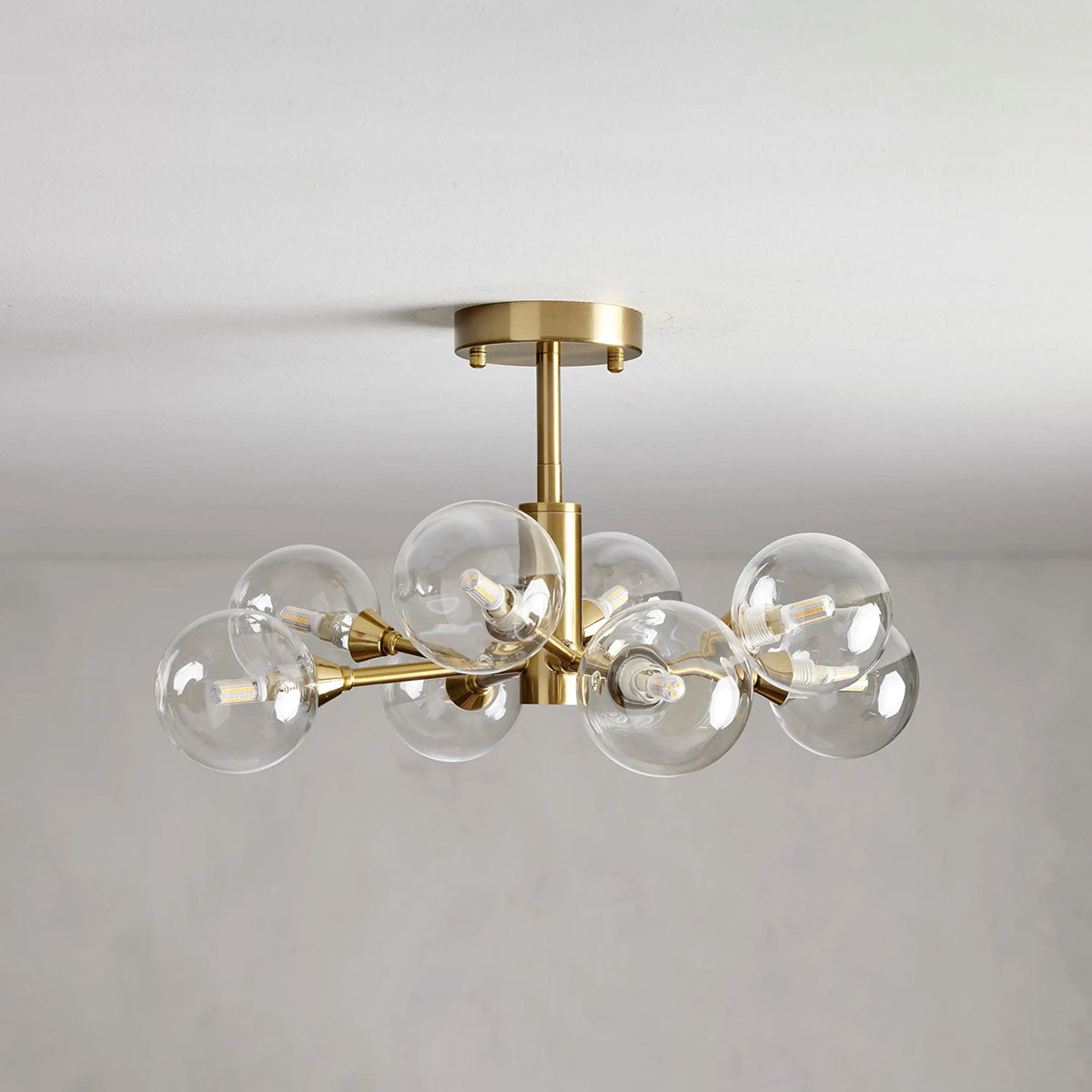 Moder Apollo Glass Ball Flushmount - All Products, Best Sellers, Flushmounts, Glass, Ins Review, Moder Apollo Series- Flushmount1-Luxehomezone