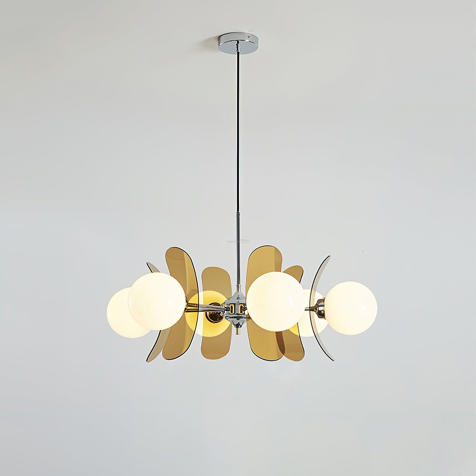 Phosphorescent Chandelier with3/5/6/8 heads - Frown, Optimized-1-Luxehomezone