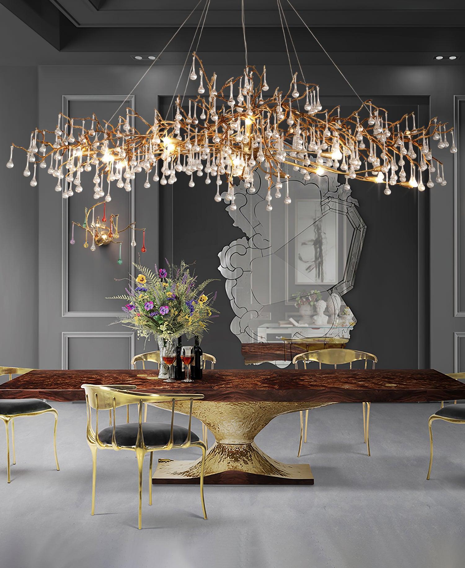 Bijou Tear Drop Style Chandelier - Luxehomezone