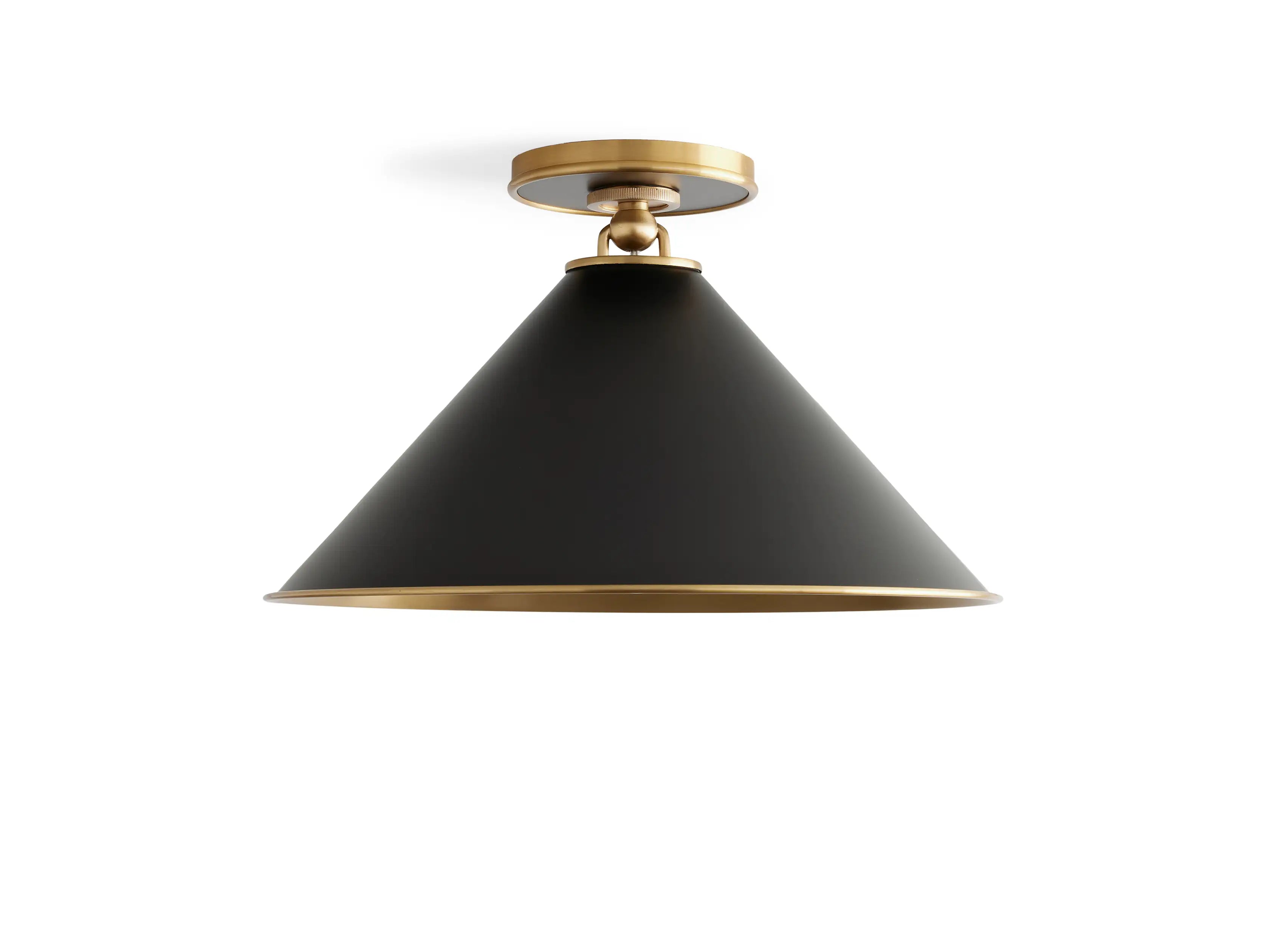 Arno Small Flush Mount in Black