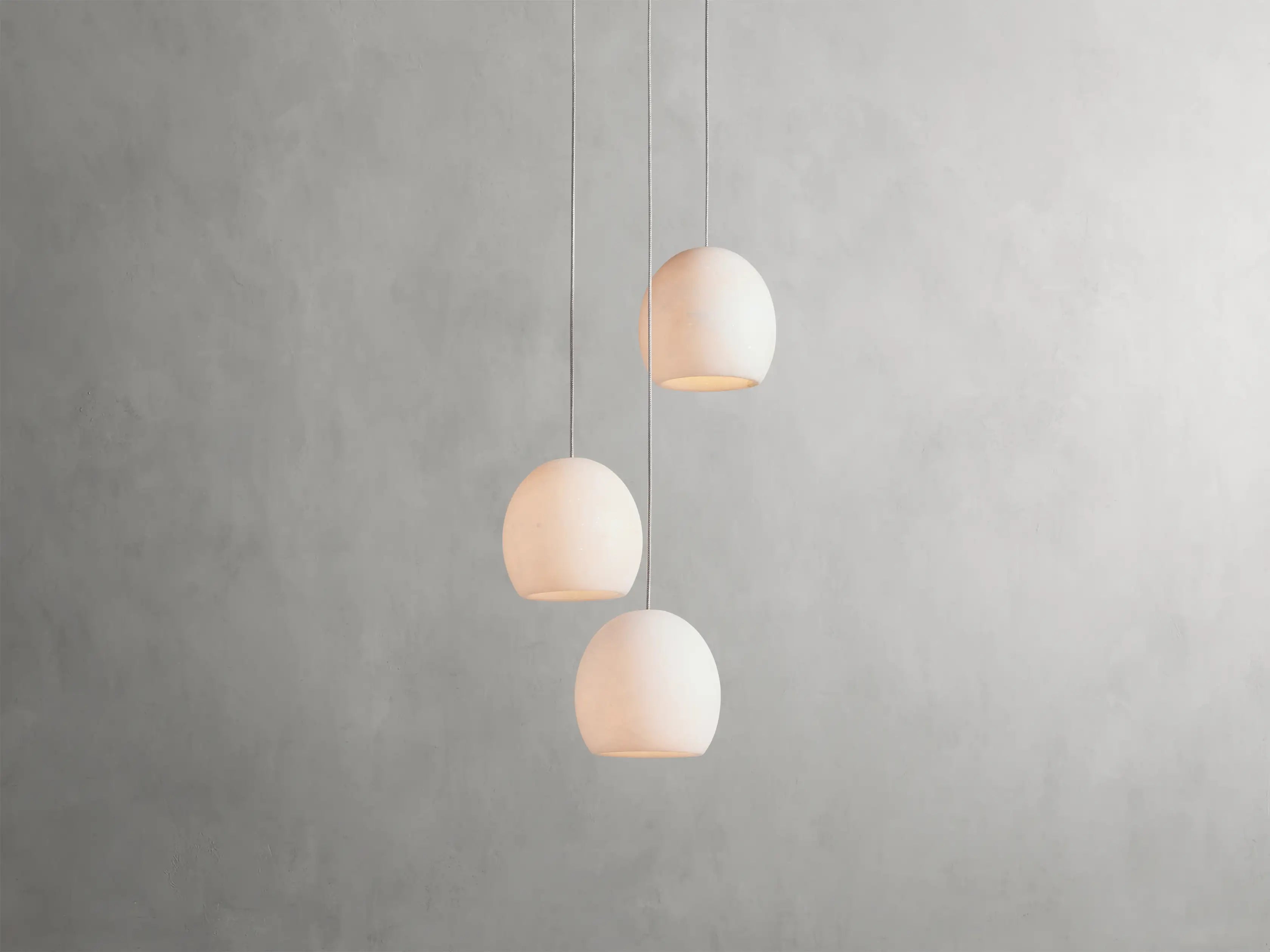 Maeva Round Alabaster Chandelier 13'' 21'' 36''