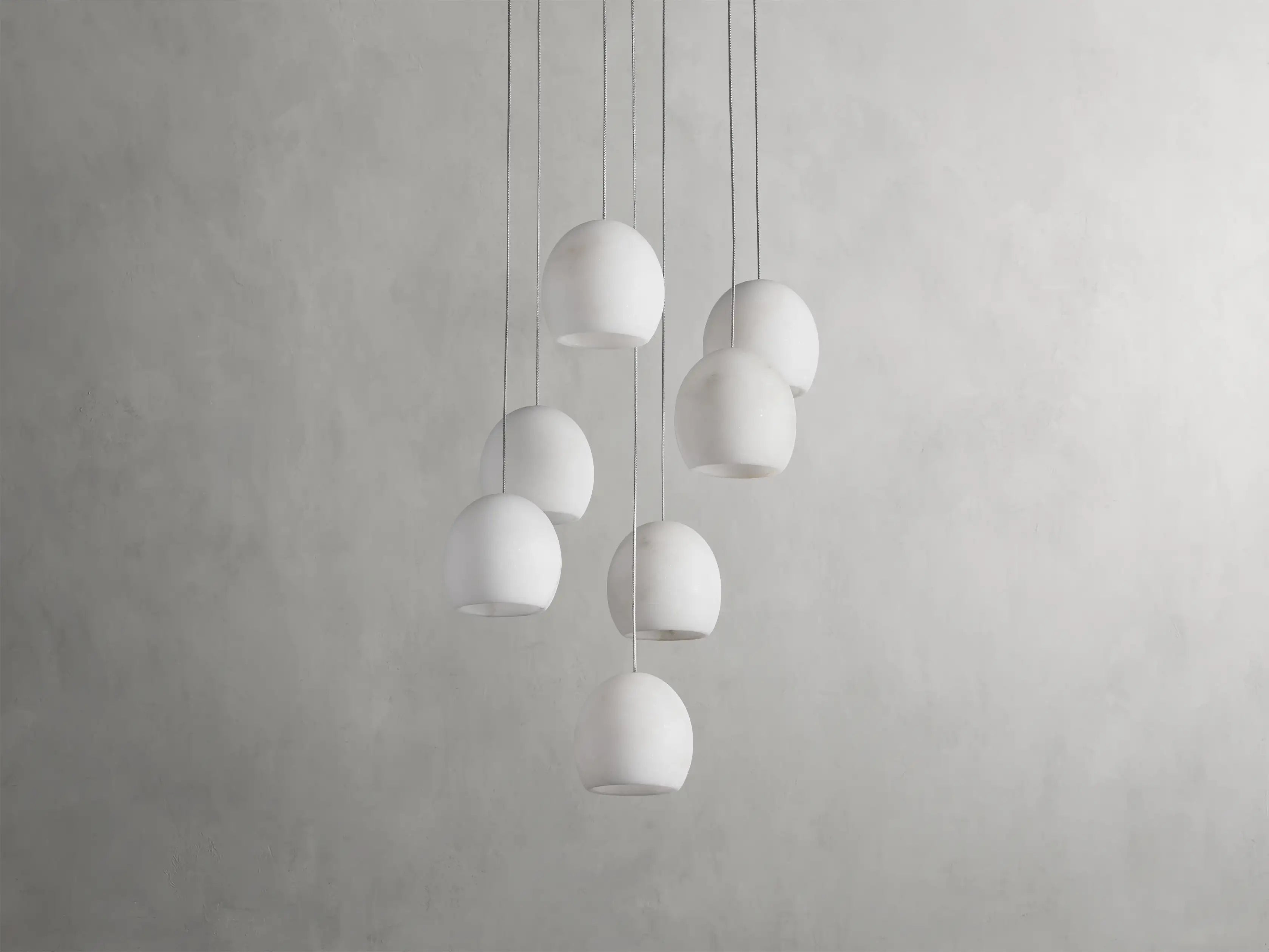 Maeva Round Alabaster Chandelier 13'' 21'' 36''