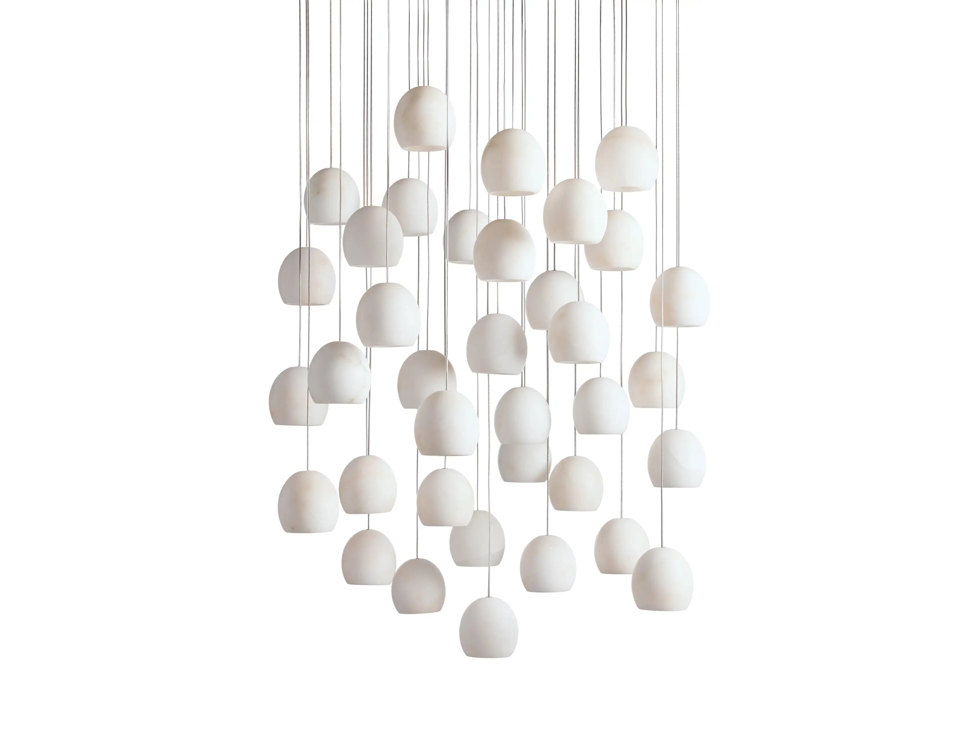 Maeva Round Alabaster Chandelier 13'' 21'' 36''