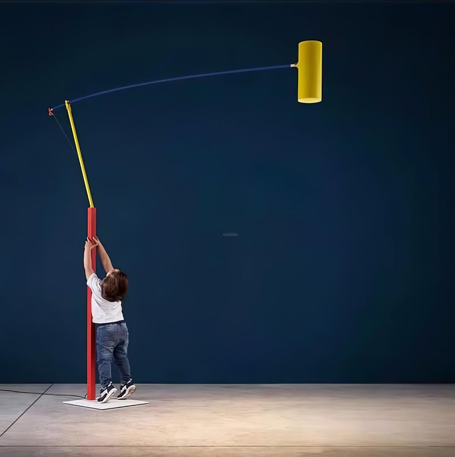 Ettorino Floor Lamp - Alonso, Flexible, Red & Yellow & Blue-1-Luxehomezone