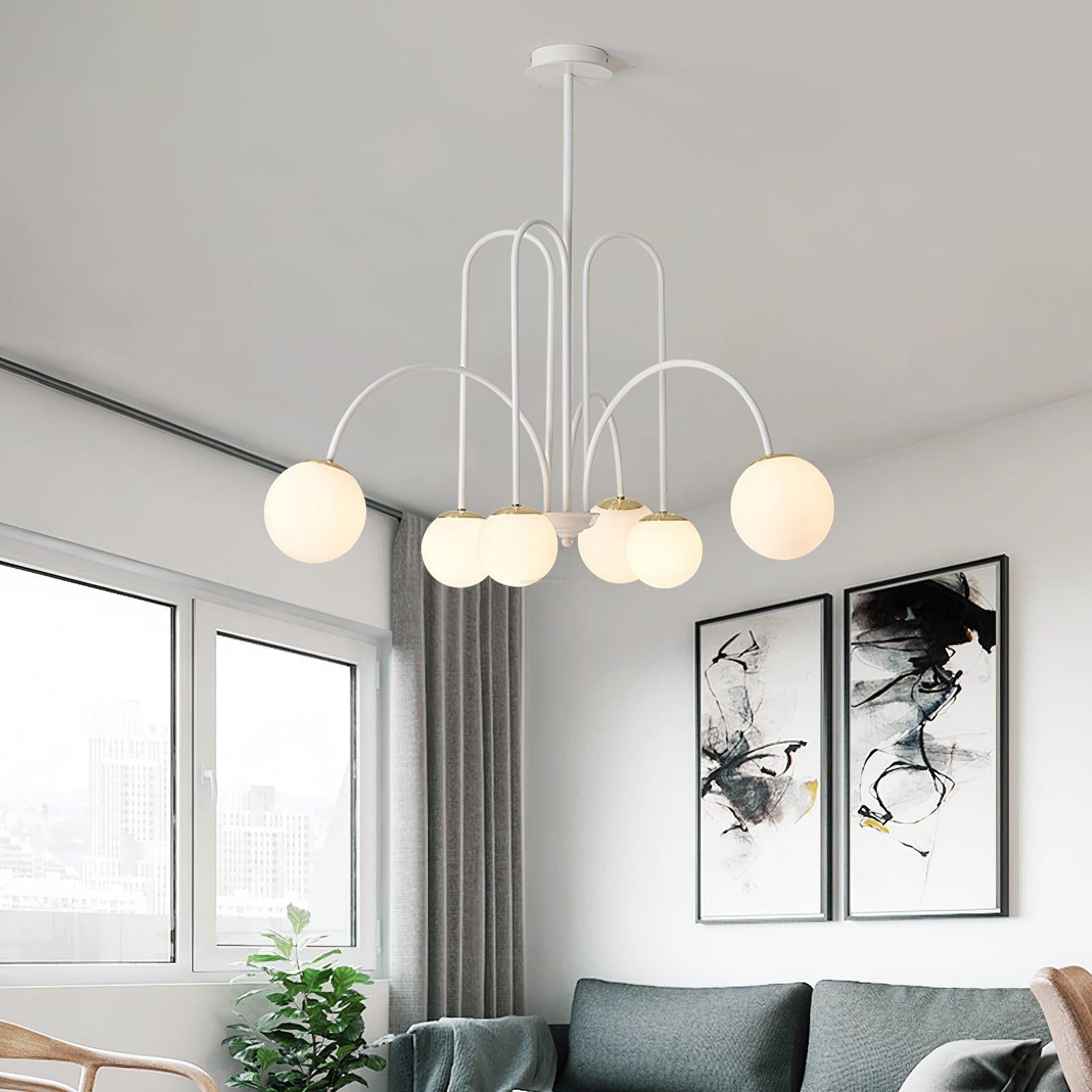 Delaney Chandelier with 6/8 heads - Bend-1-Luxehomezone