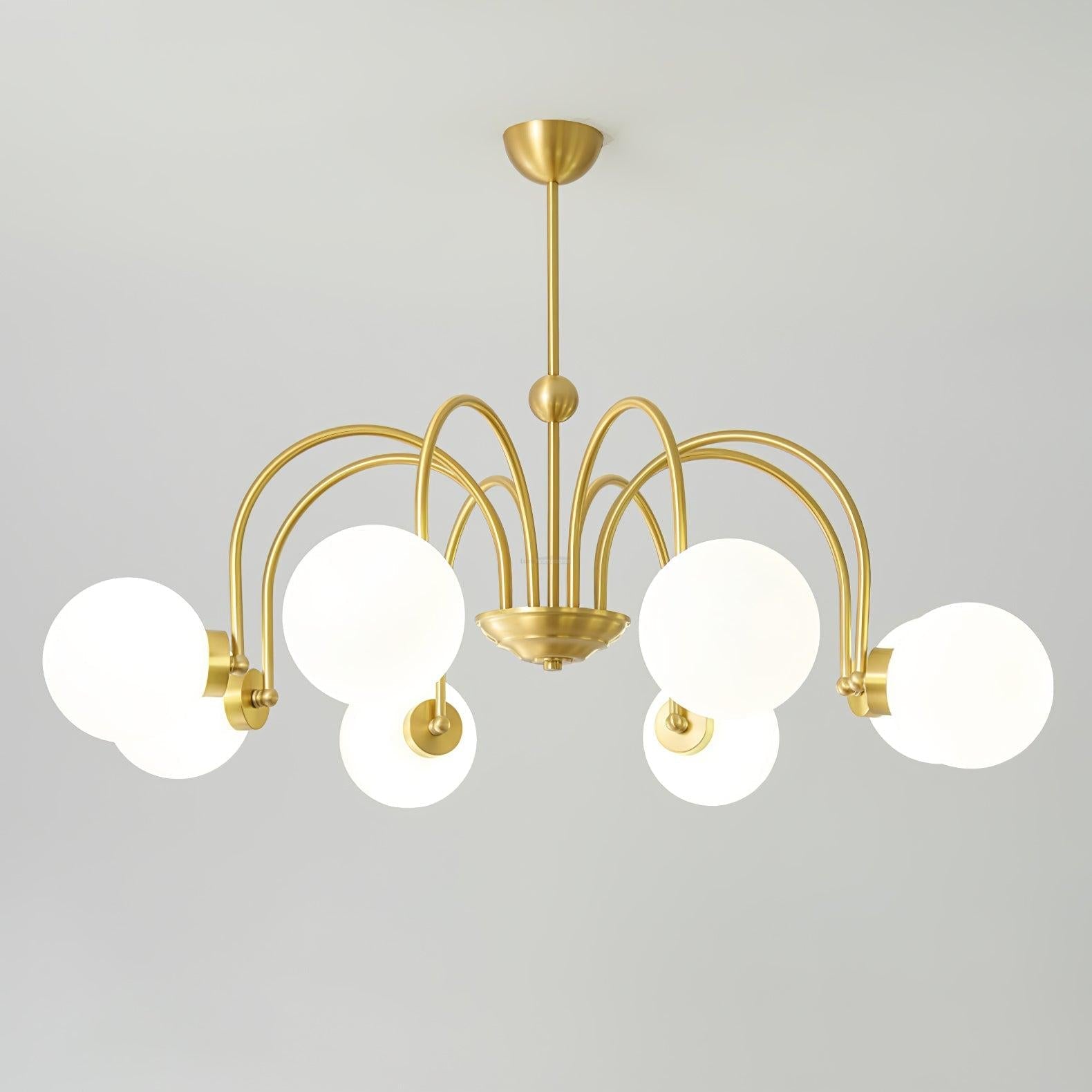 Yisu Brass Chandelier with 3/6/8 heads - Bend, Marshmallow Chandelier-1-Luxehomezone