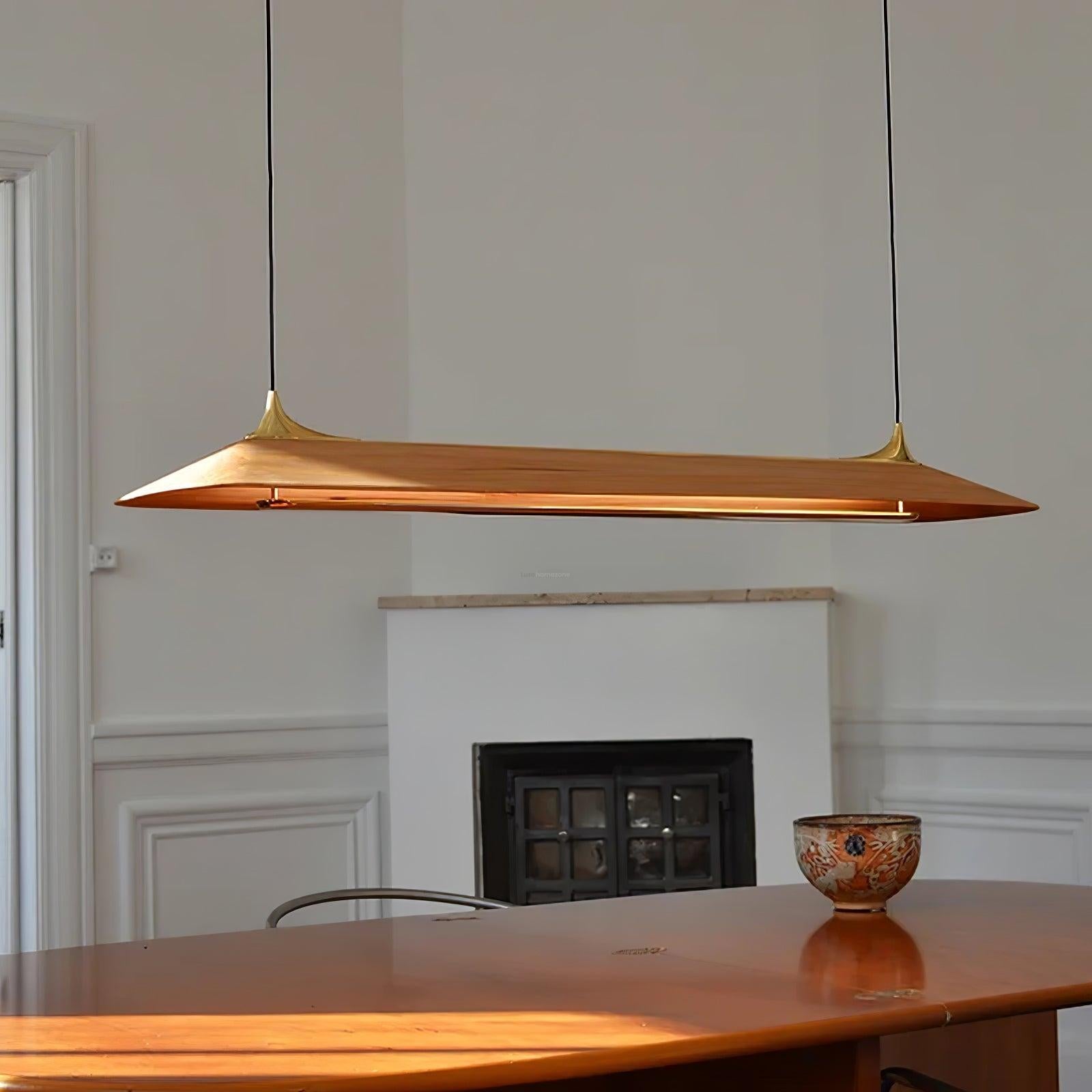 Luxehomezone Wooden Linear Chandelier - Bar-1-Luxehomezone