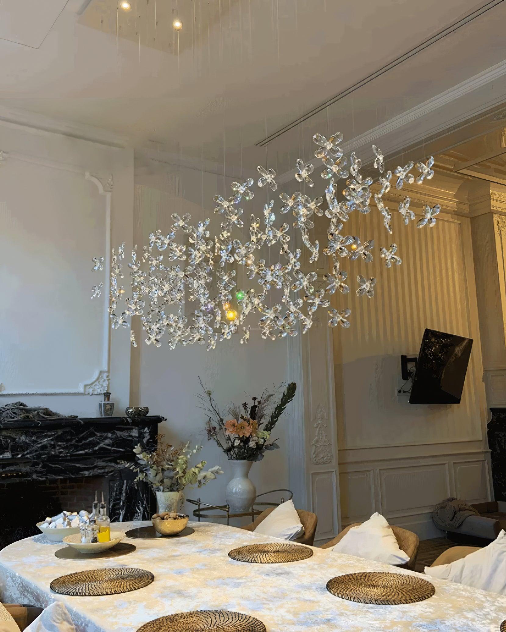 Floating Butterfly Chandelier L 47.2″ - Luxehomezone