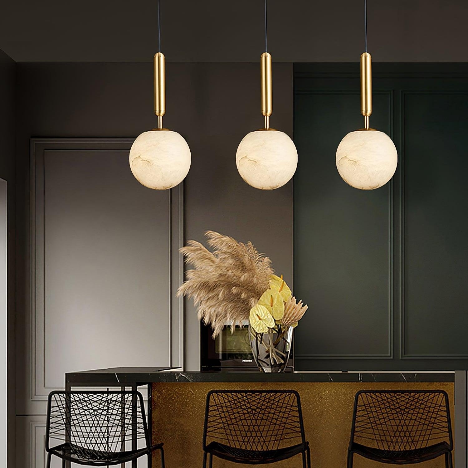 Bosso Alabaster Pendant Light - Alabaster, Alabaster Pendant-1-Luxehomezone