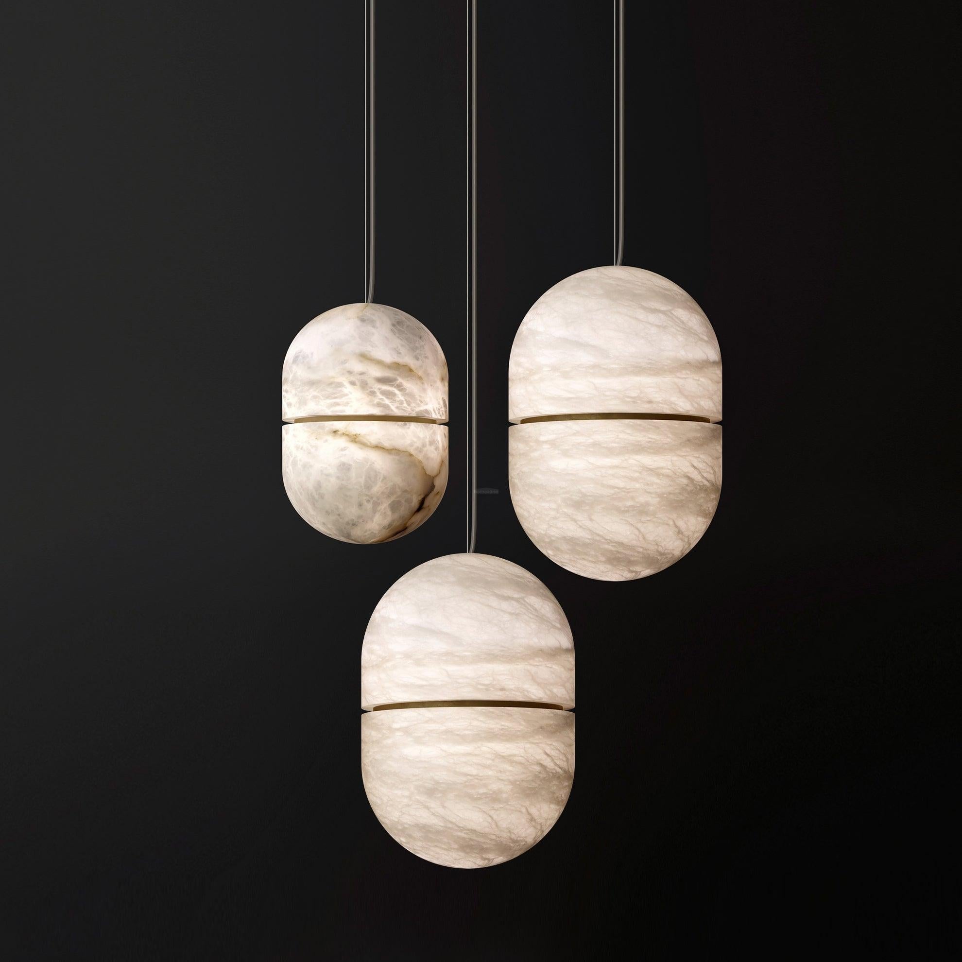 YUM Alabaster Pendant Light - Luxehomezone