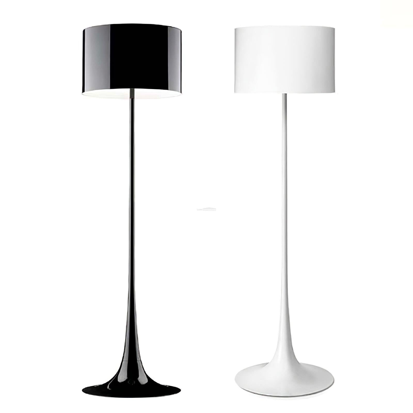 Huafang Black And White Floor Lamp ∅ 12.6″ - Geometry-1-Luxehomezone