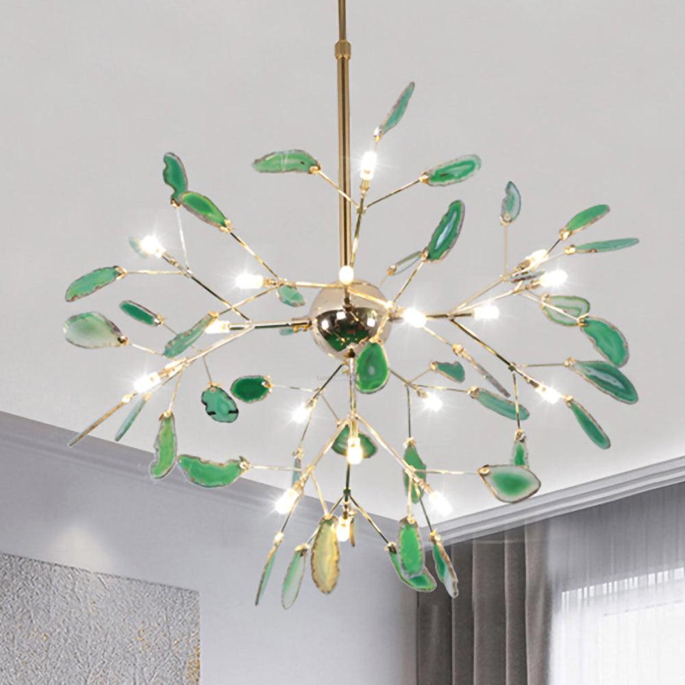 Agate Flake Chandelier with 4/12/16/20 heads - Branch-1-Luxehomezone