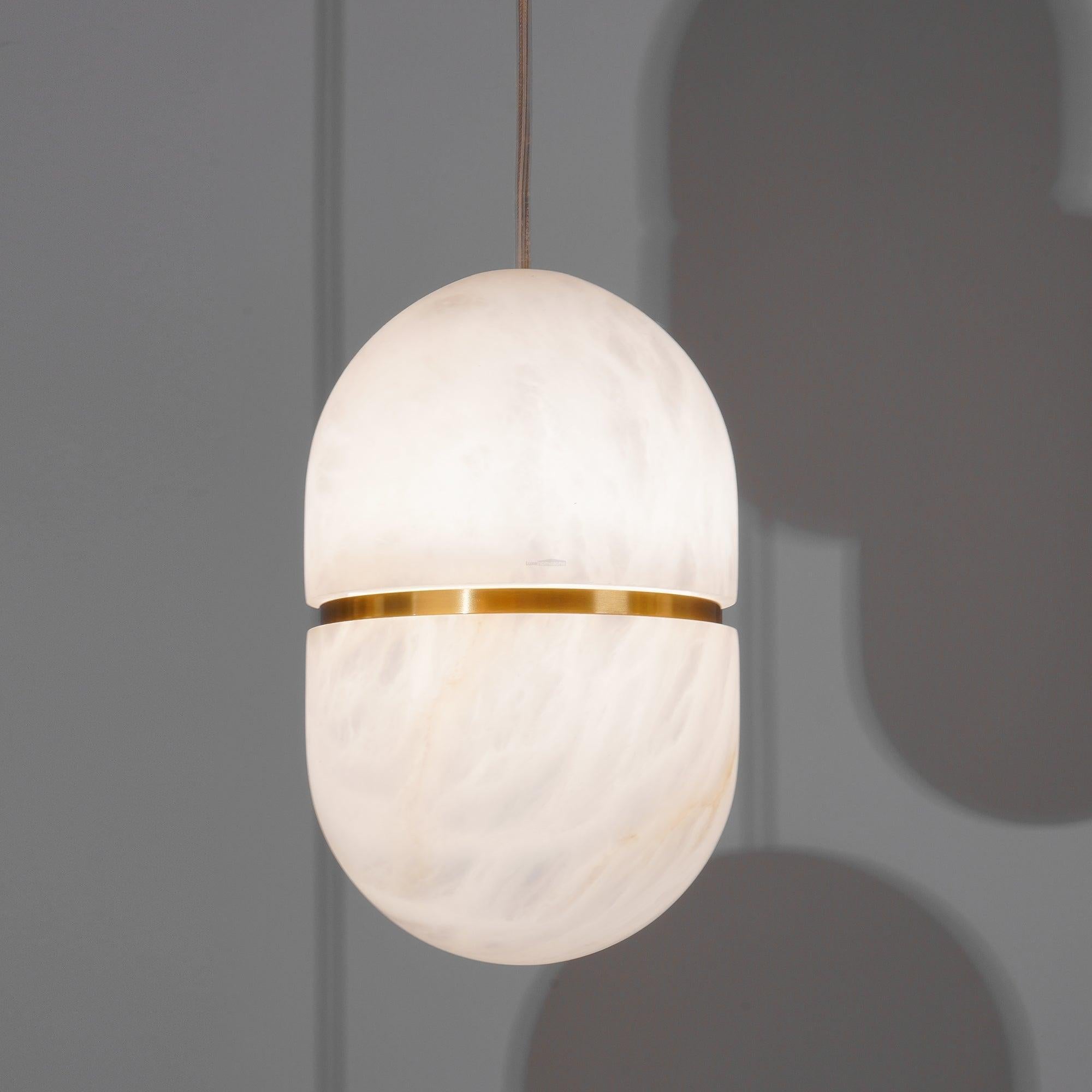 YUM Alabaster Pendant Light - Luxehomezone