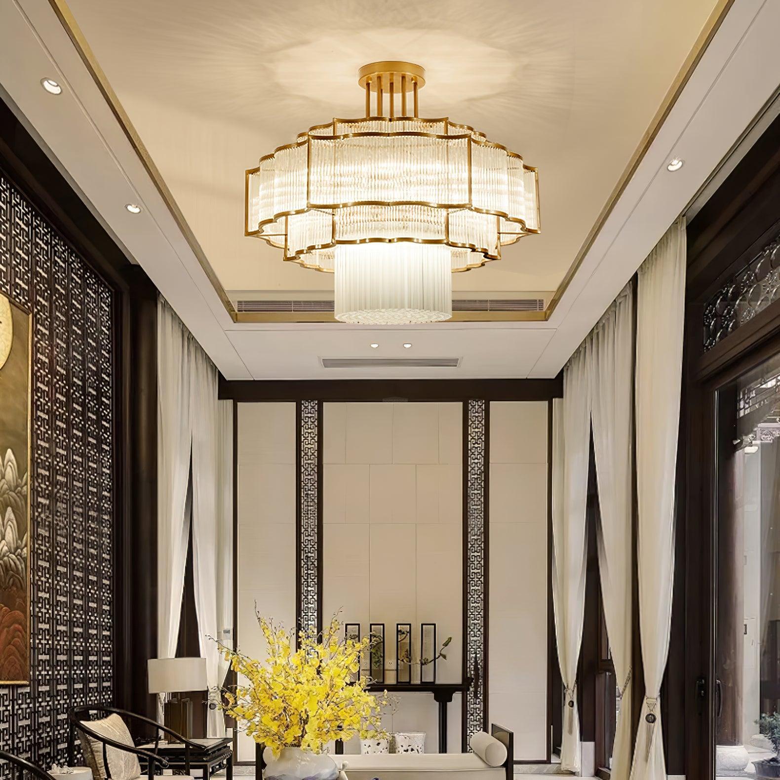 Pharo Ii Chandelier  ∅ 23.6″~39.4'' - Crystals-1-Luxehomezone