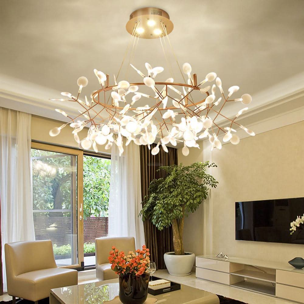 Rose Gold Firefly Chandelier - Luxehomezone