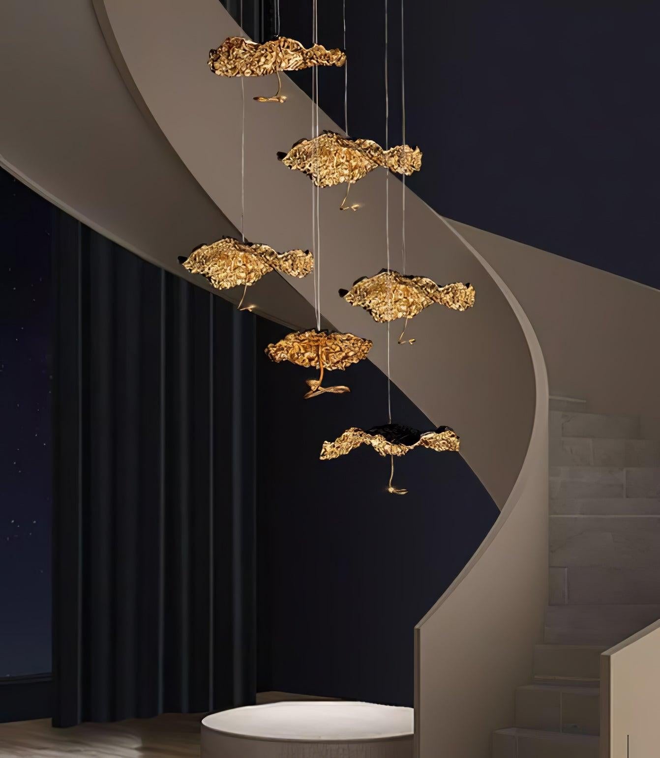 Brass Aviary Constellation Chandelier with 1/3/6/10/17/22 heads - Helia-1-Luxehomezone