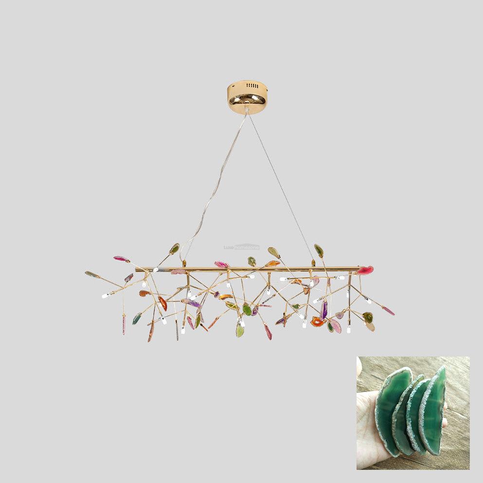 Agate Flake Chandelier with 4/12/16/20 heads - Branch-1-Luxehomezone