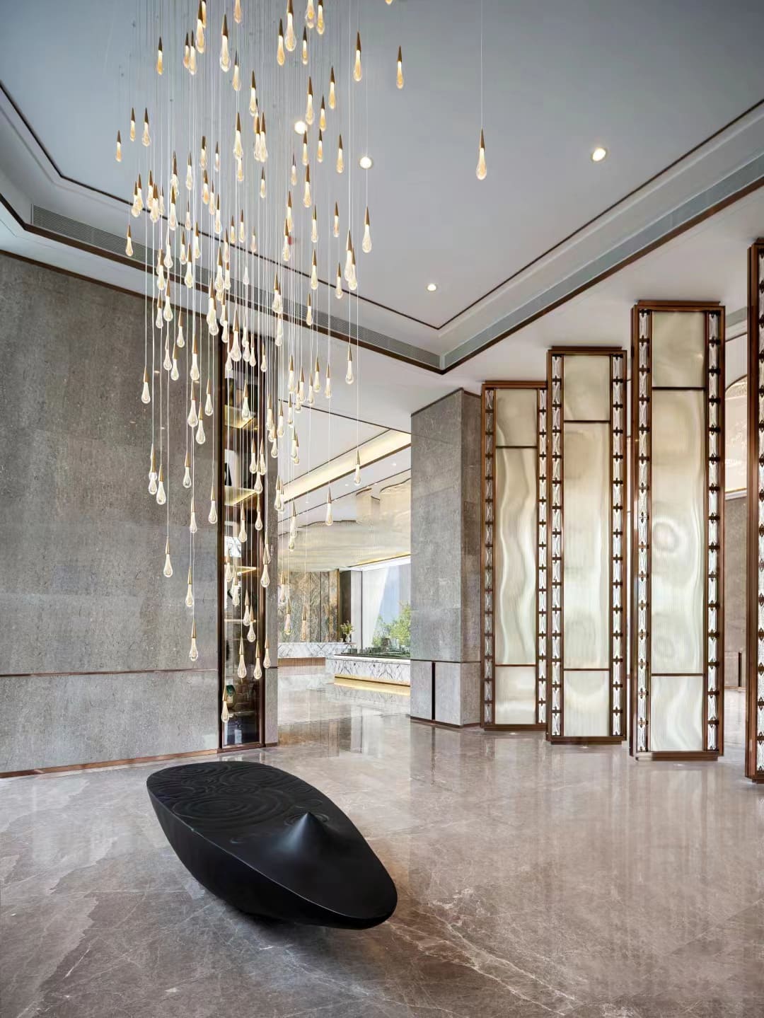 Solitaire Linear Chandelier 37"/ 50"/ 70"/ 87"/ 120"