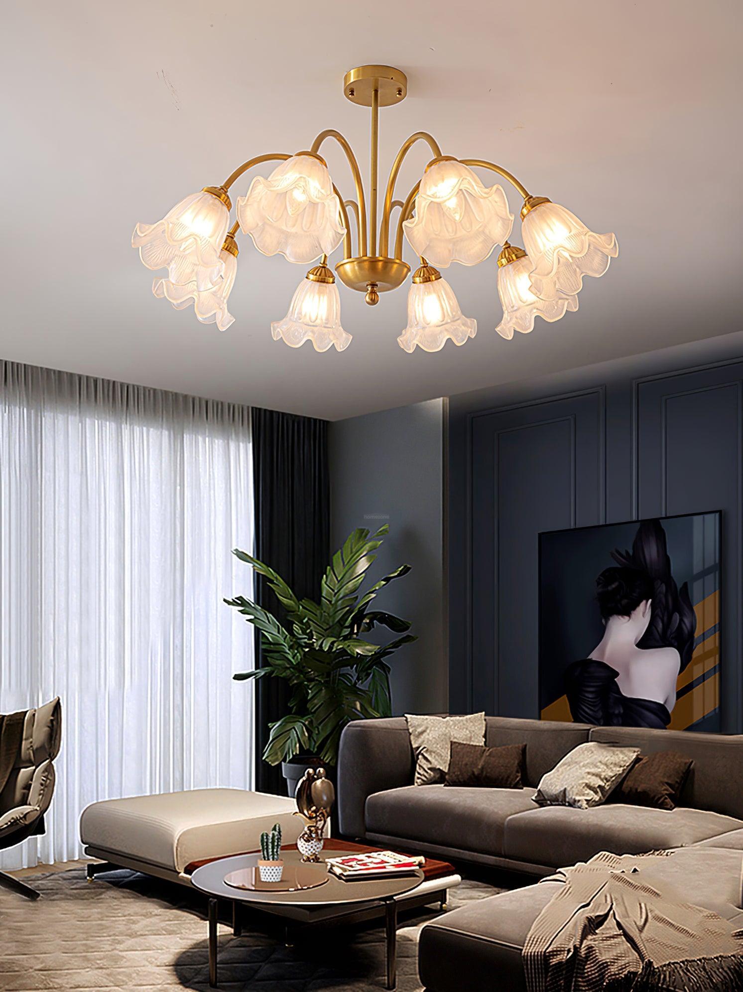 Lily Chandelier ∅ 21.7″ ~31.5'' - Luxehomezone