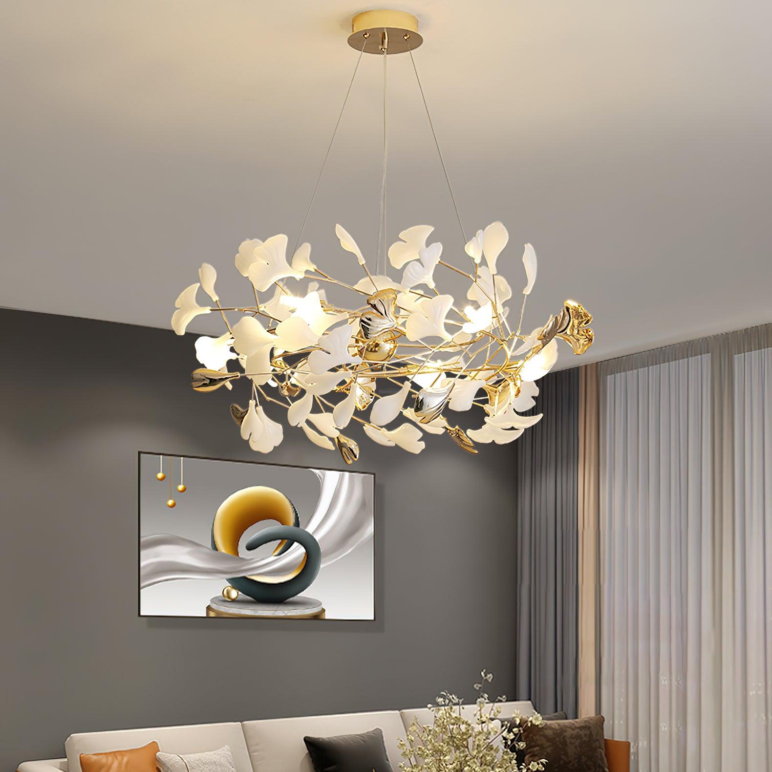 Gingko Chandelier Style H - Gingko, Gingko Chandelier-1-Luxehomezone