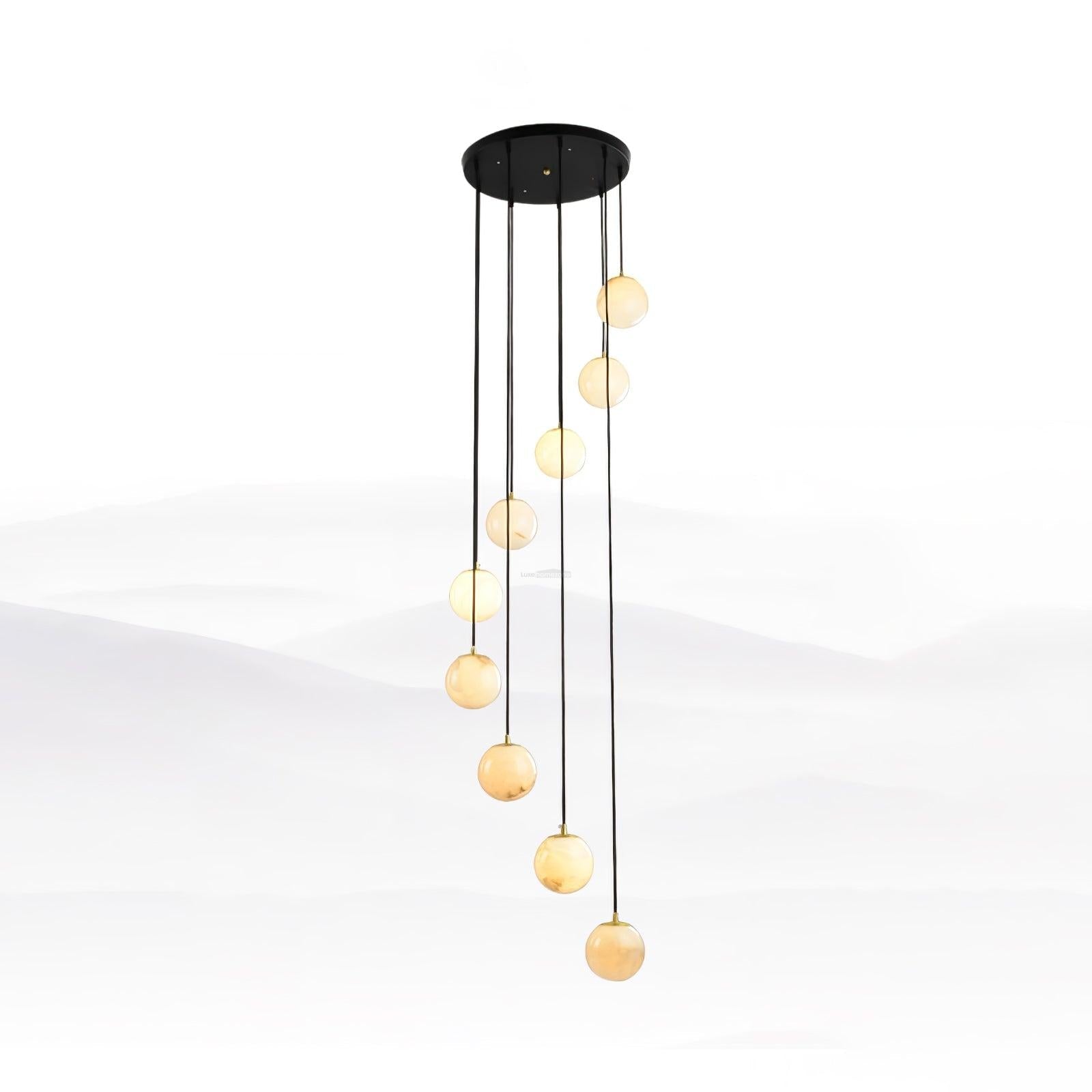 Alabaster Balls Cluster Chandelier with 3/5/7/9/16/18 heads - Luxehomezone