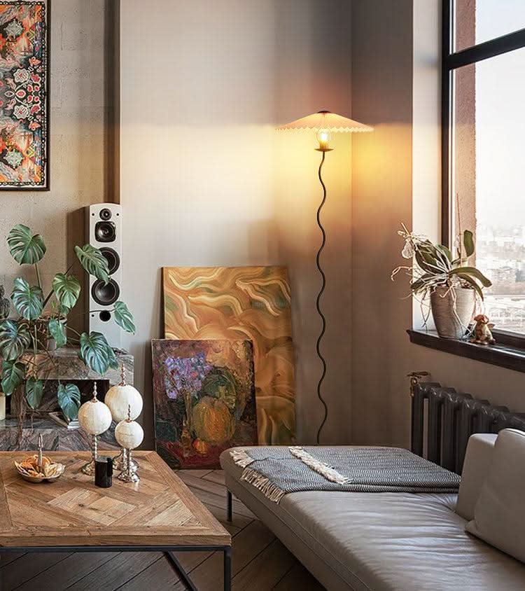 Squiggle Floor Lamp ∅ 17″ - Luxehomezone
