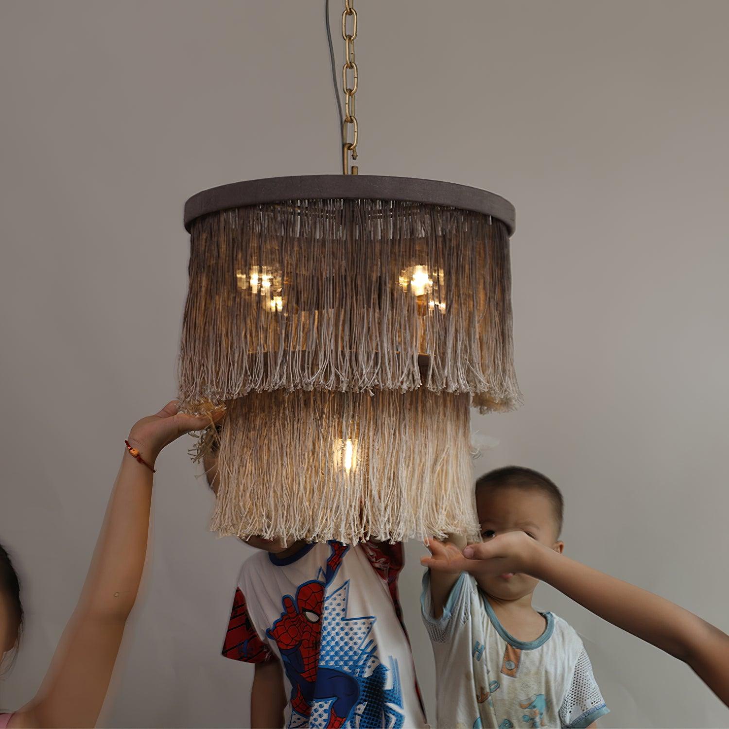 Tassel Chandelier ∅ 17.7″ - Tassel-1-Luxehomezone