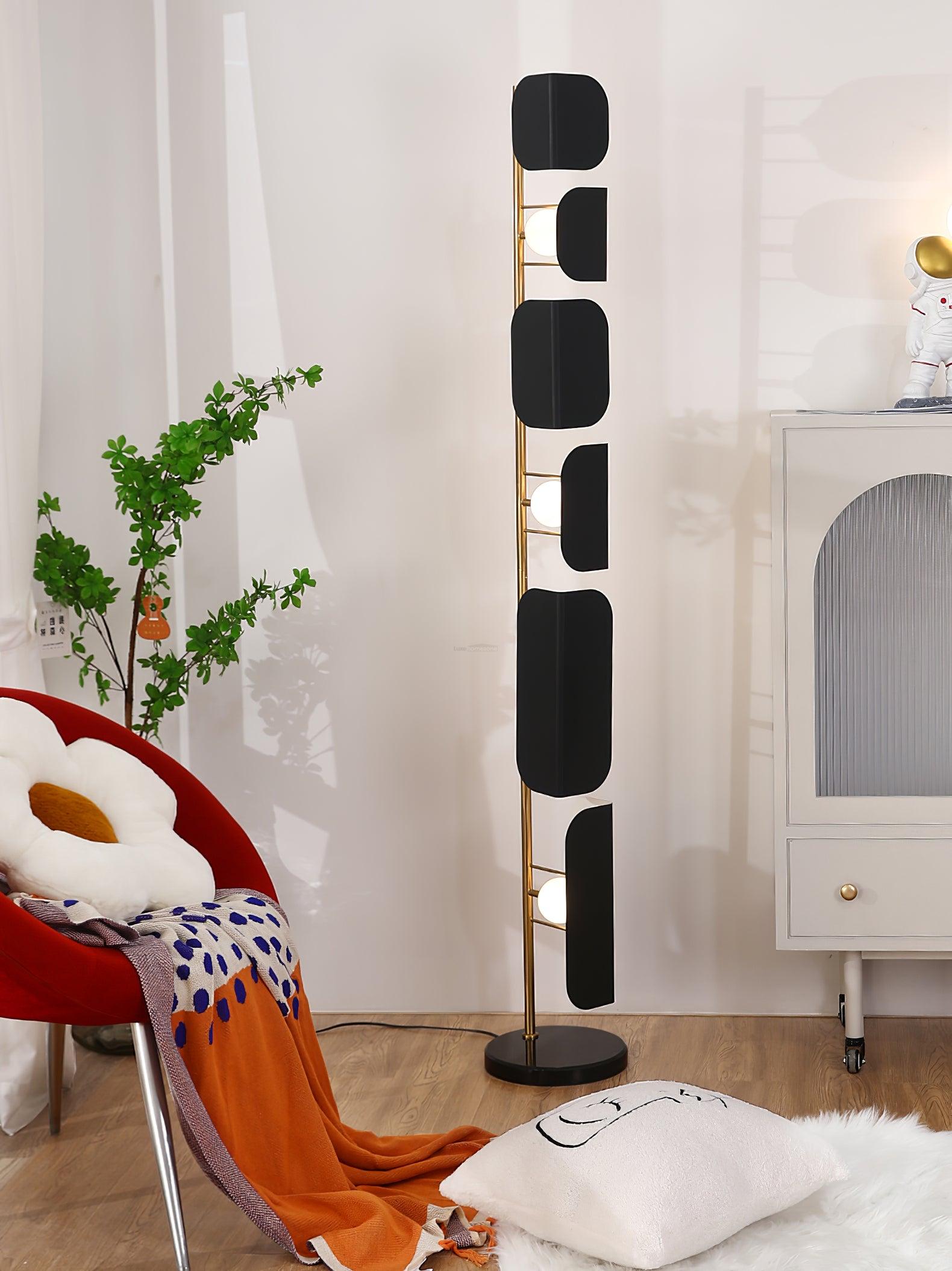 Leagan Floor Lamp  ∅ 11.8″ - Pillar-1-Luxehomezone