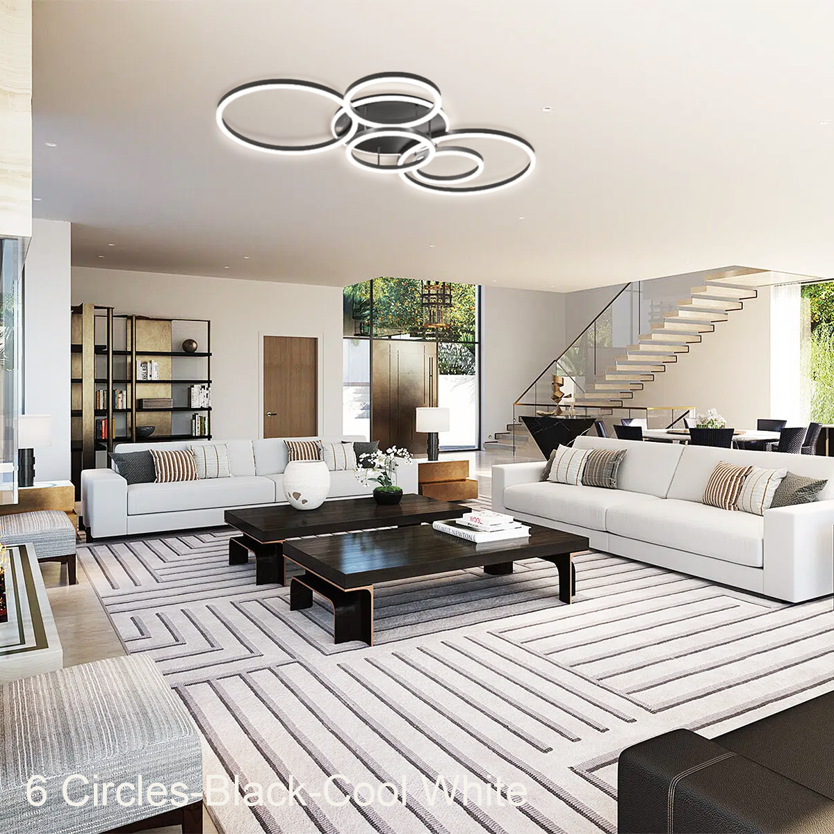 Chloe Contemporary Flush Mount Ceiling Light - Optimized, Semi Flush Mounts-1-Luxehomezone