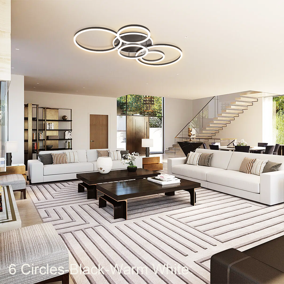 Chloe Contemporary Flush Mount Ceiling Light - Optimized, Semi Flush Mounts-1-Luxehomezone