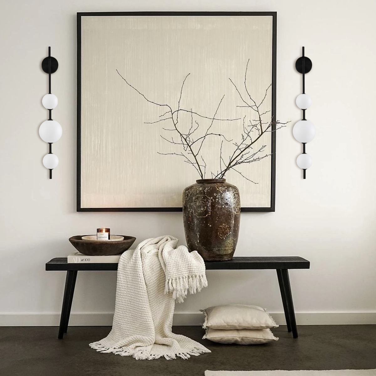 Vertical Globe Wall Sconce - Luxehomezone