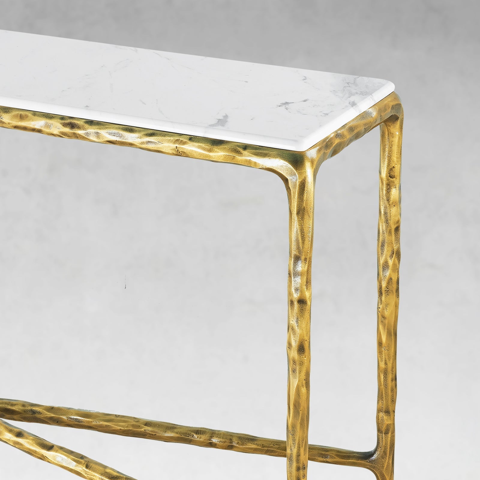 Thaddeus Rectangle Marble Console Table 60" 72"