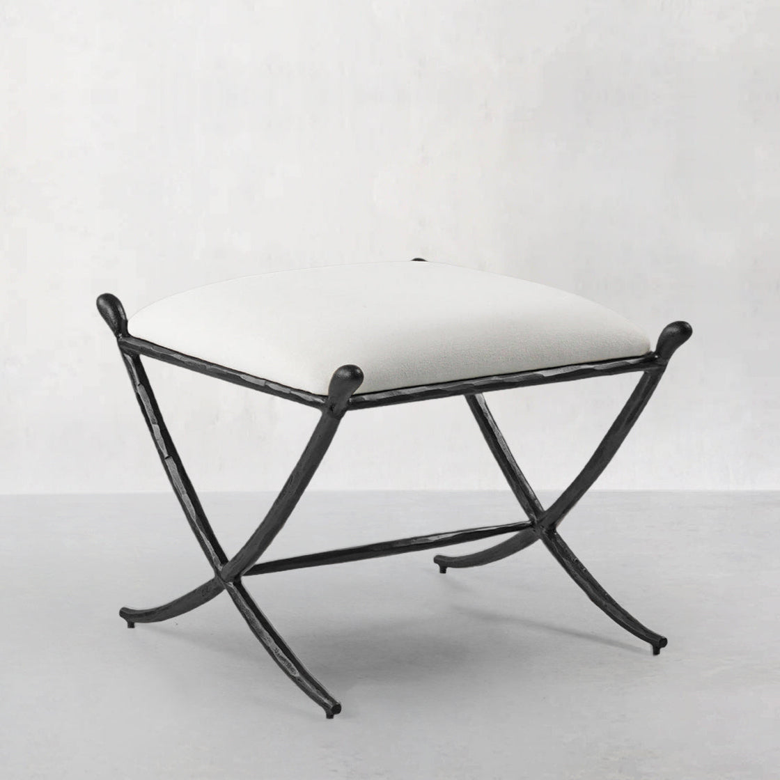 Thaddeus Horn Fabric Base Stool