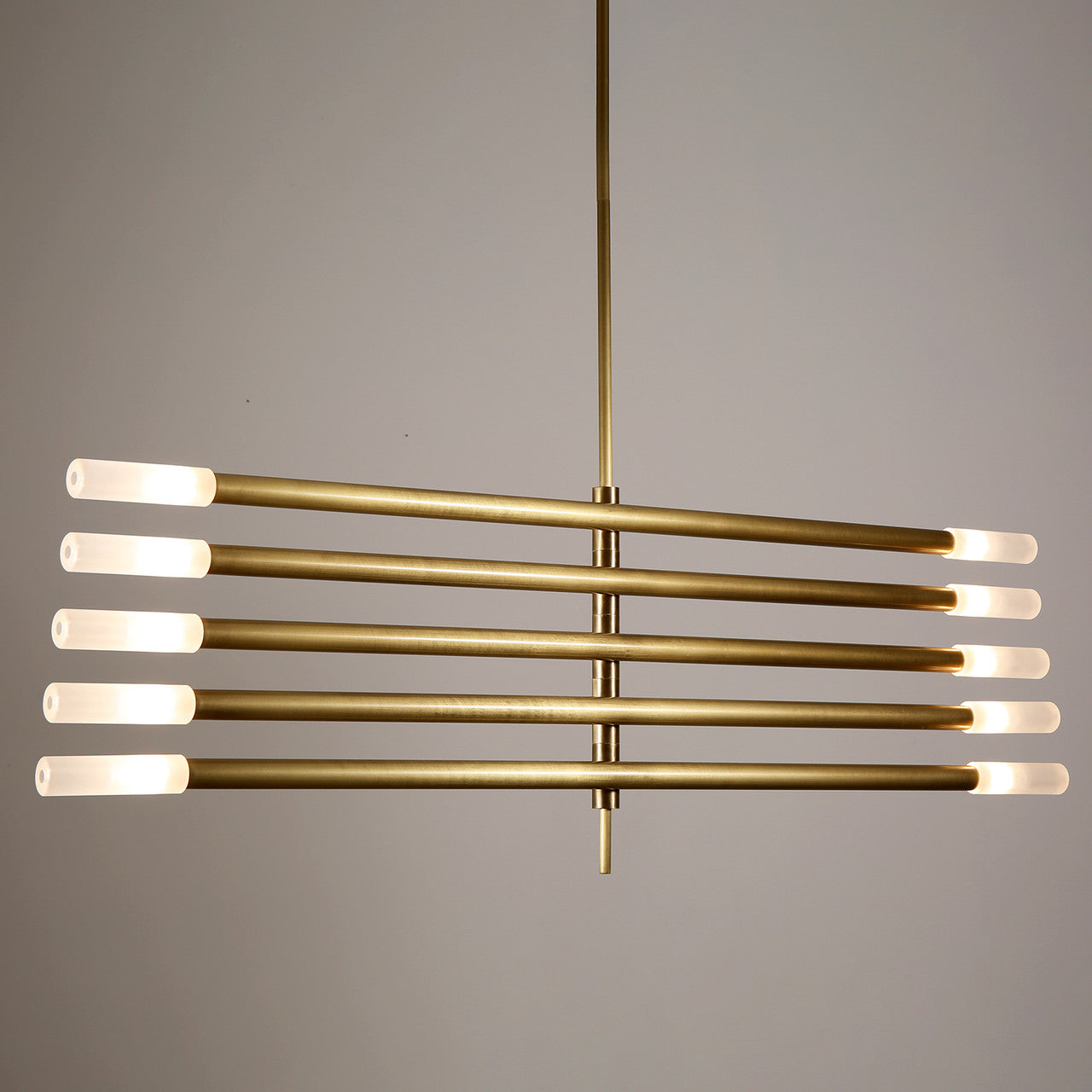 Rotatable Plus Patrick Chandelier 10 Lights Brass