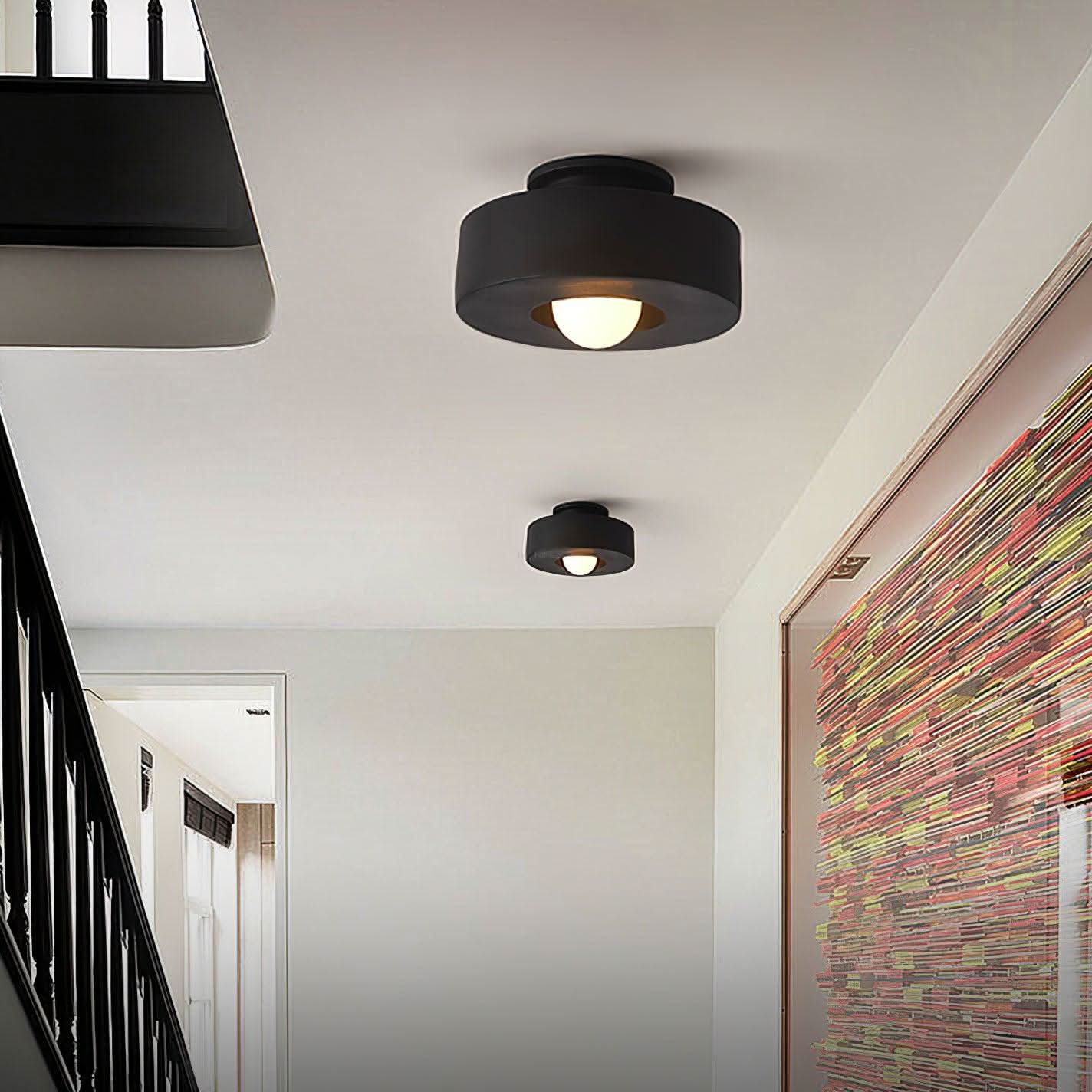 Simon Resin Ceiling Lamp  ∅ 11.8″ - Luxehomezone