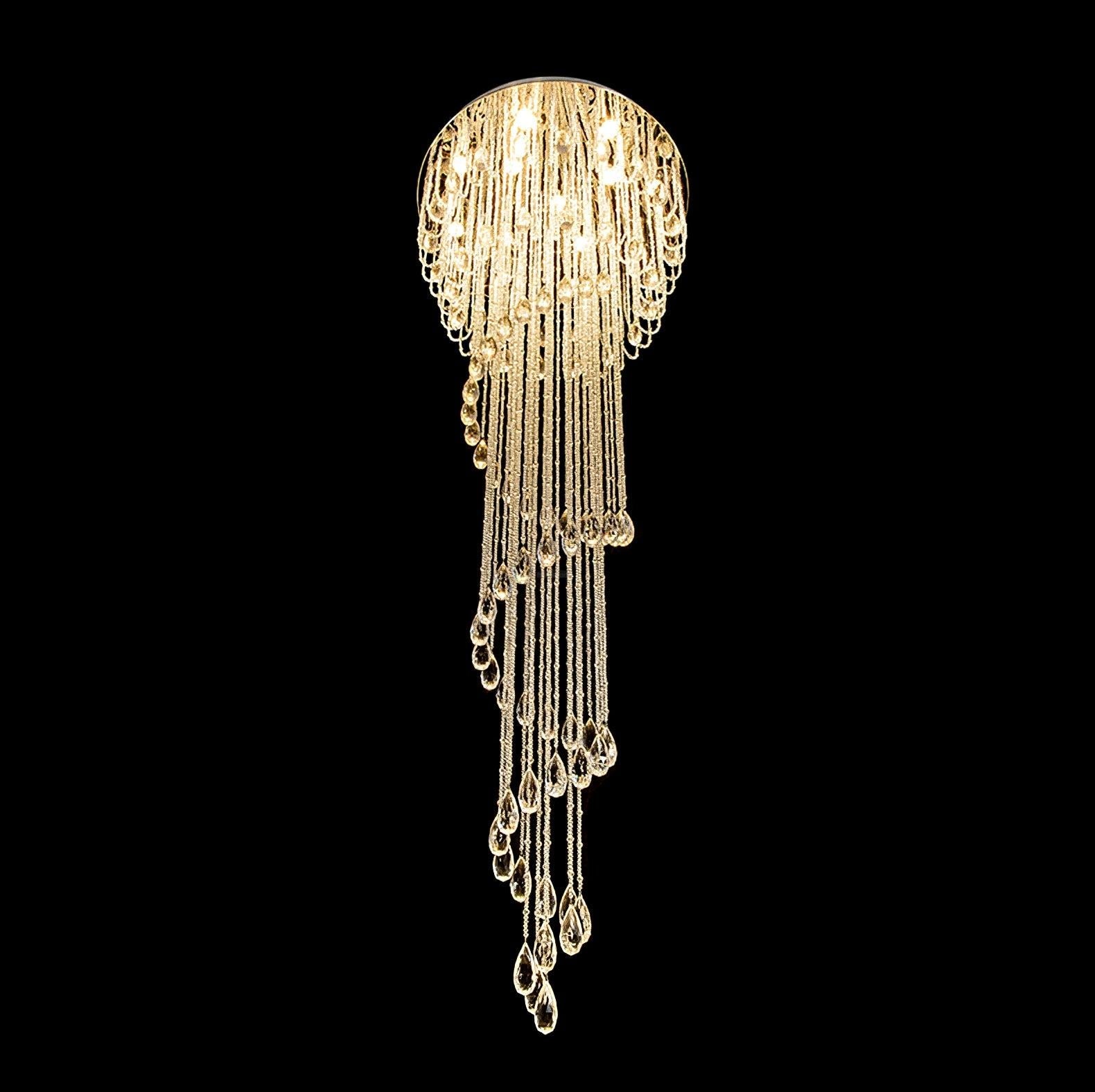 Classic Symphony Spiral Round Chandelier - Helia-1-Luxehomezone