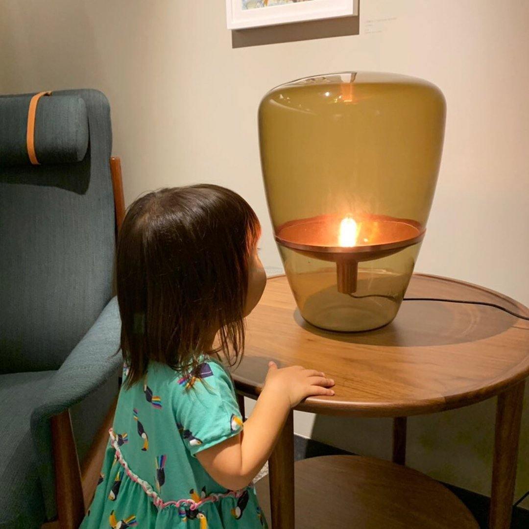 Balloon Table Lamp ∅ 11″ - Art Glass-1-Luxehomezone